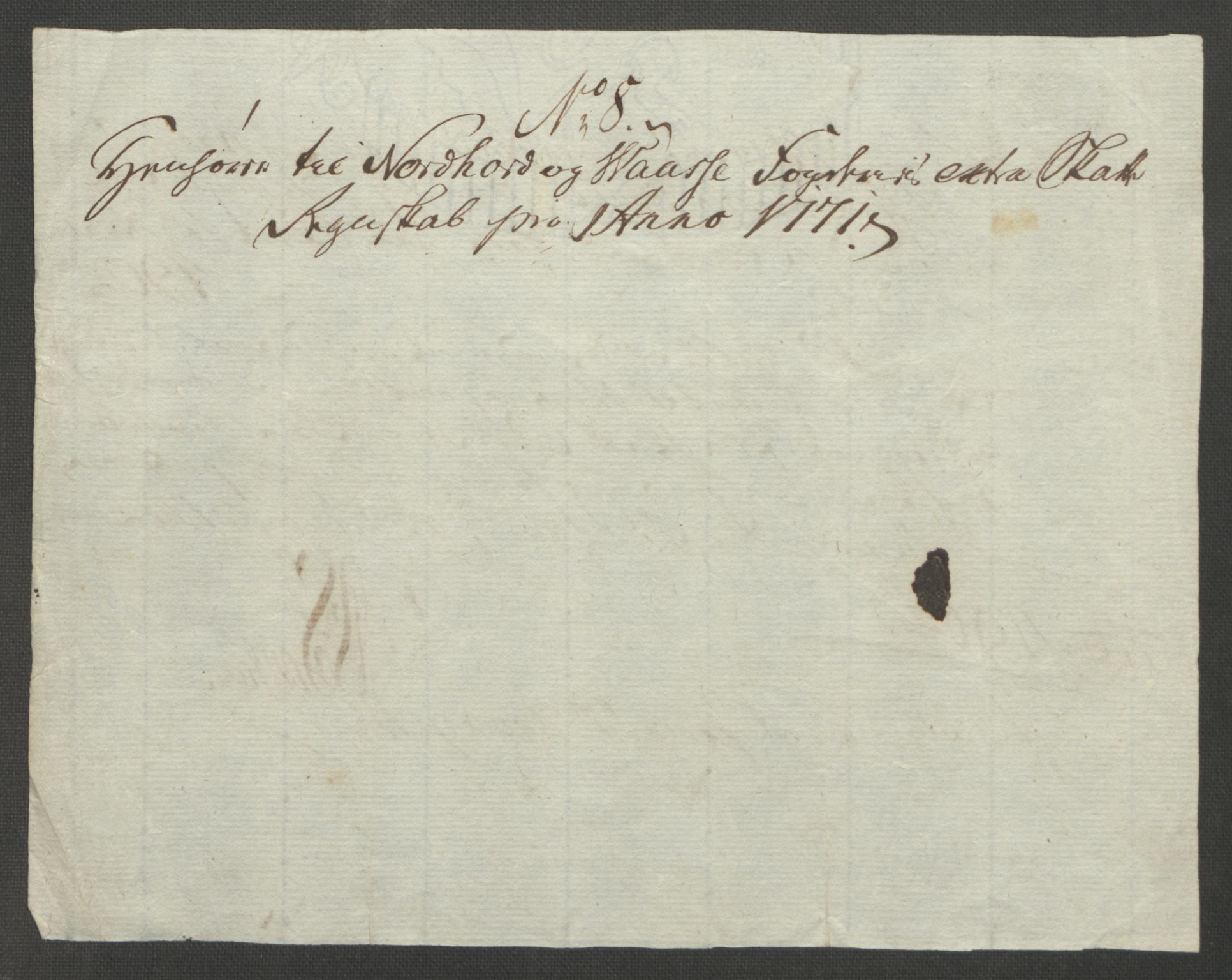 Rentekammeret inntil 1814, Reviderte regnskaper, Fogderegnskap, RA/EA-4092/R51/L3303: Ekstraskatten Nordhordland og Voss, 1762-1772, p. 615