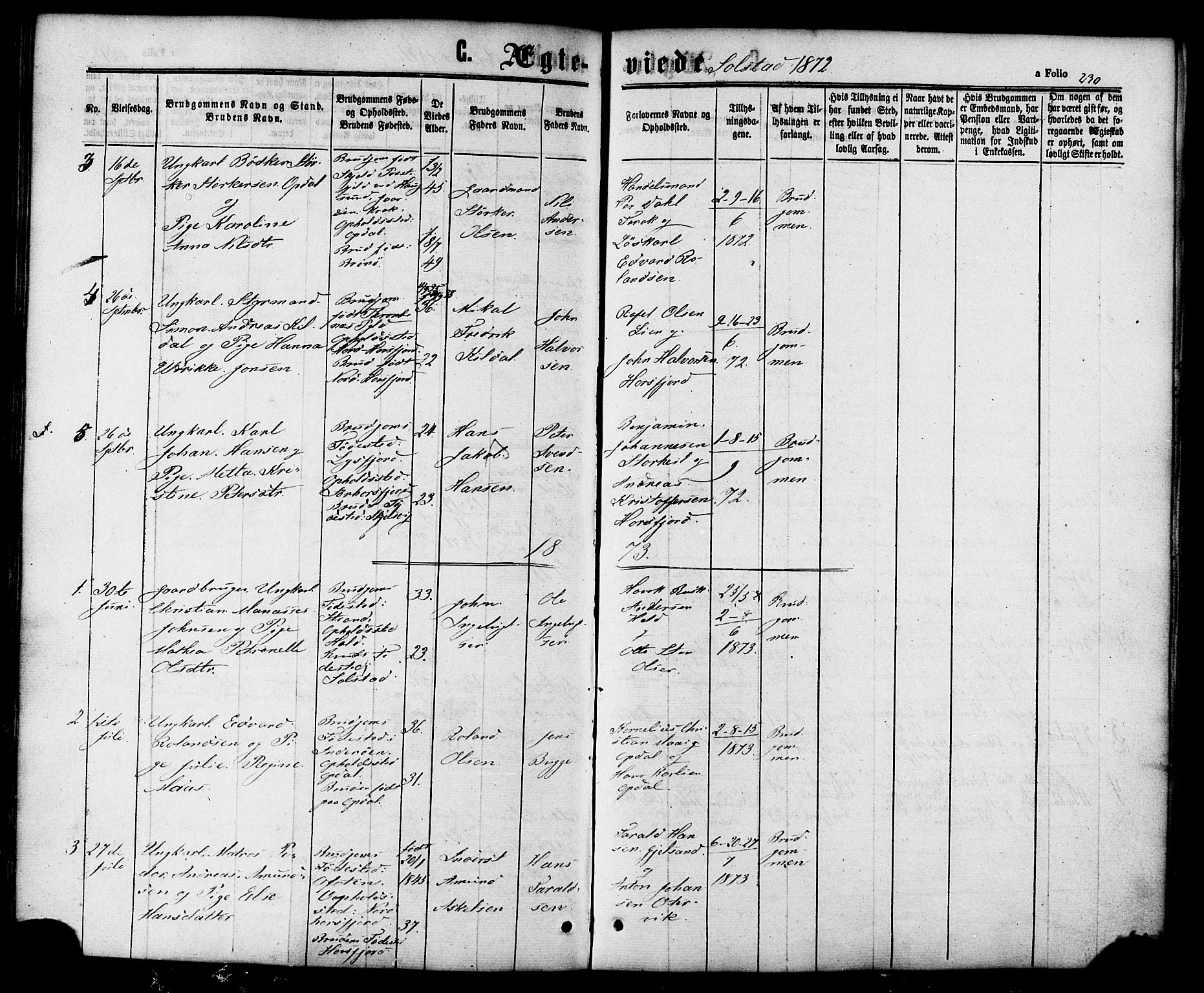 Ministerialprotokoller, klokkerbøker og fødselsregistre - Nordland, AV/SAT-A-1459/810/L0147: Parish register (official) no. 810A08 /2, 1862-1874, p. 230