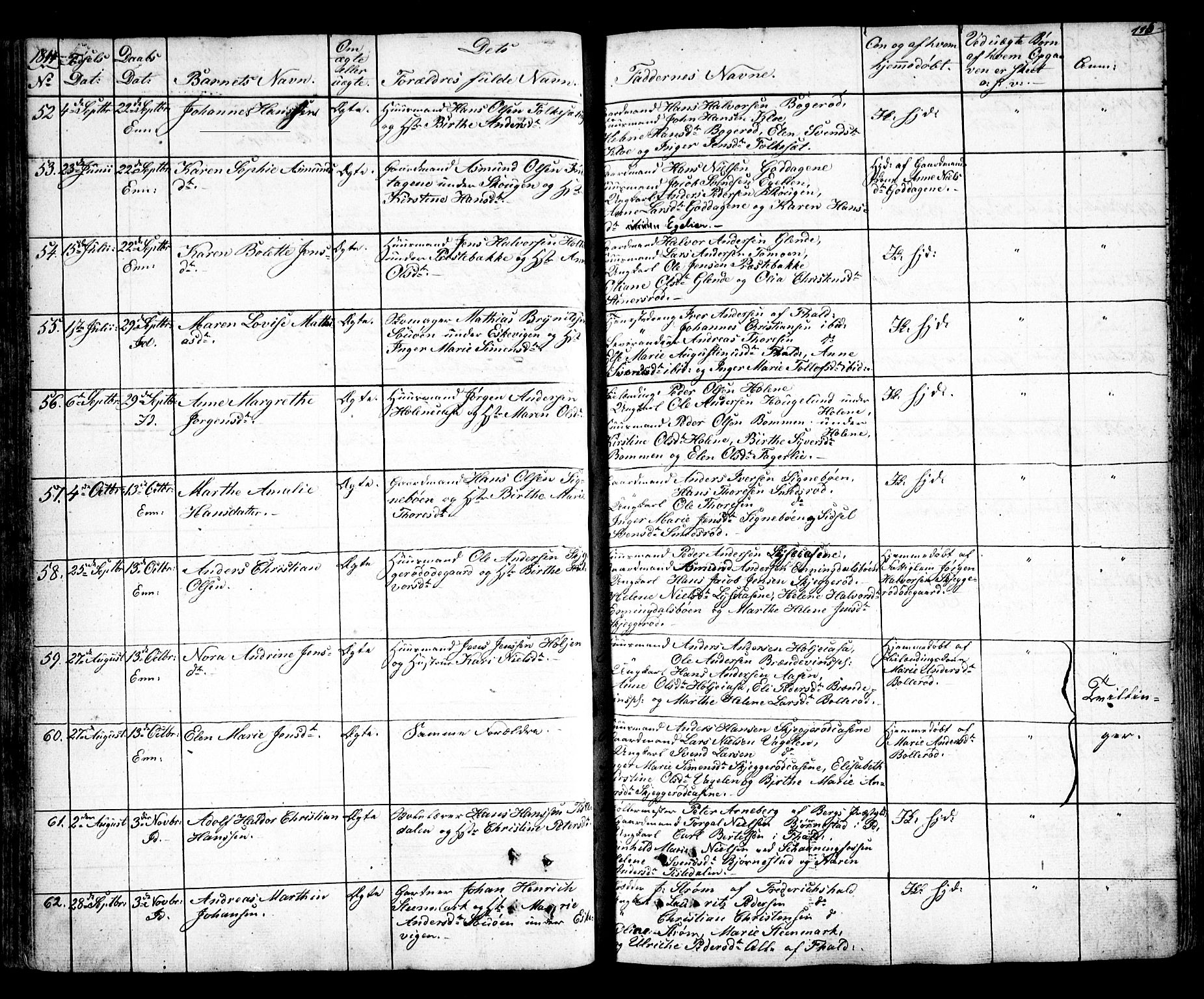 Idd prestekontor Kirkebøker, AV/SAO-A-10911/F/Fc/L0003: Parish register (official) no. III 3, 1832-1847, p. 115