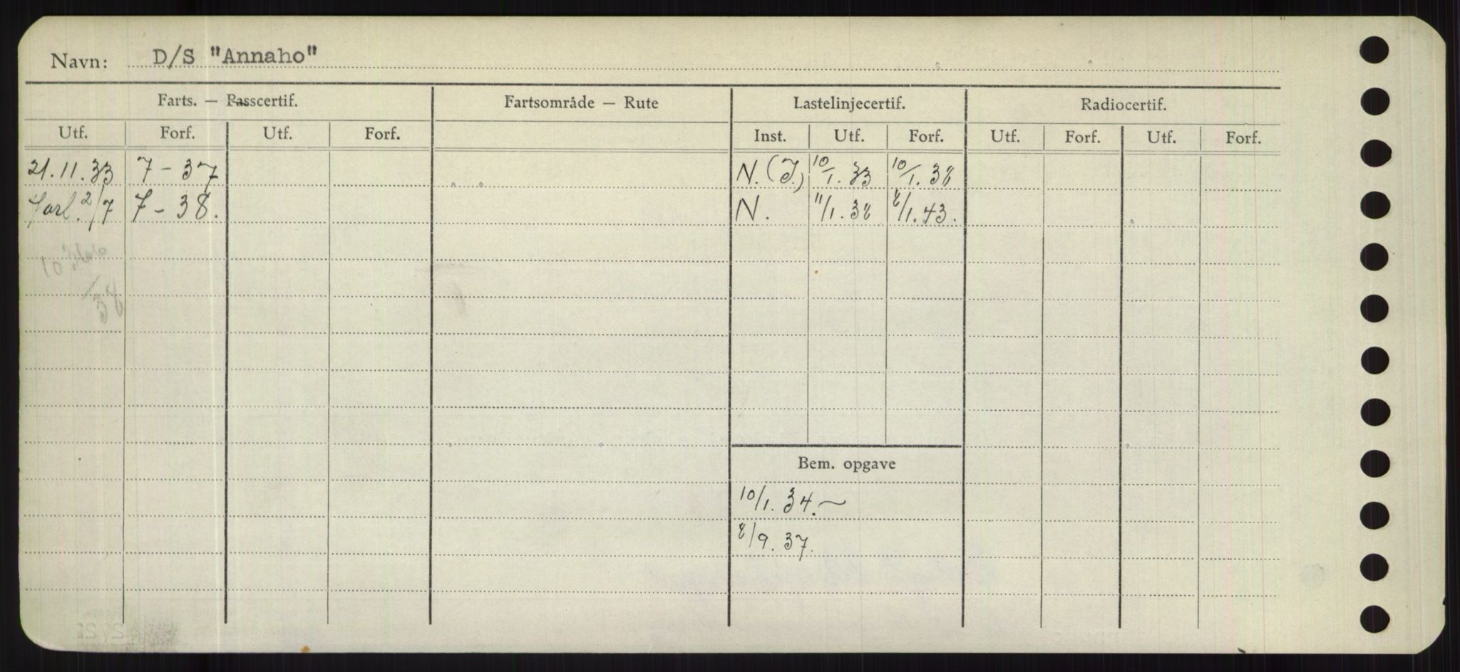 Sjøfartsdirektoratet med forløpere, Skipsmålingen, RA/S-1627/H/Hd/L0001: Fartøy, A-Anv, p. 716