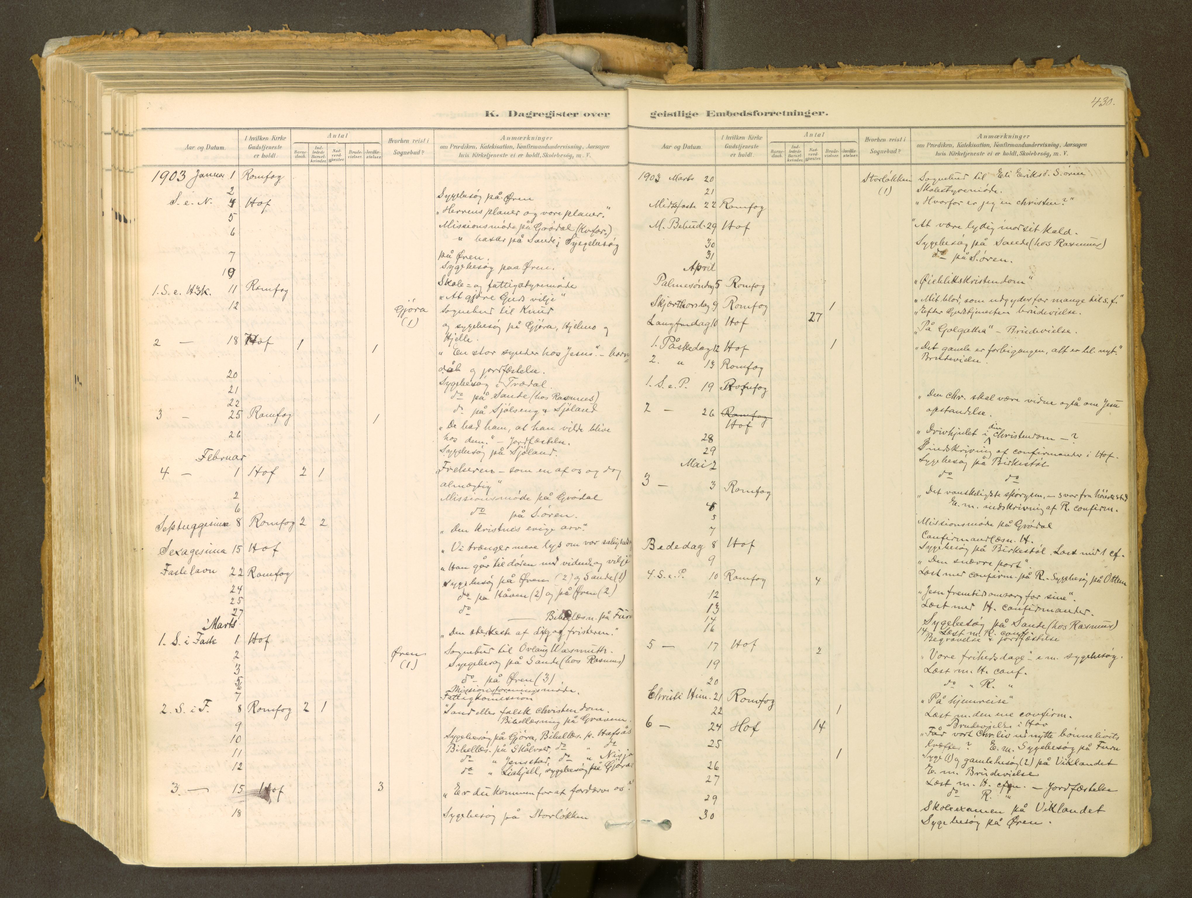 Sunndal sokneprestkontor, SAT/A-1085/1/I/I1/I1a: Parish register (official) no. 2, 1877-1914, p. 430