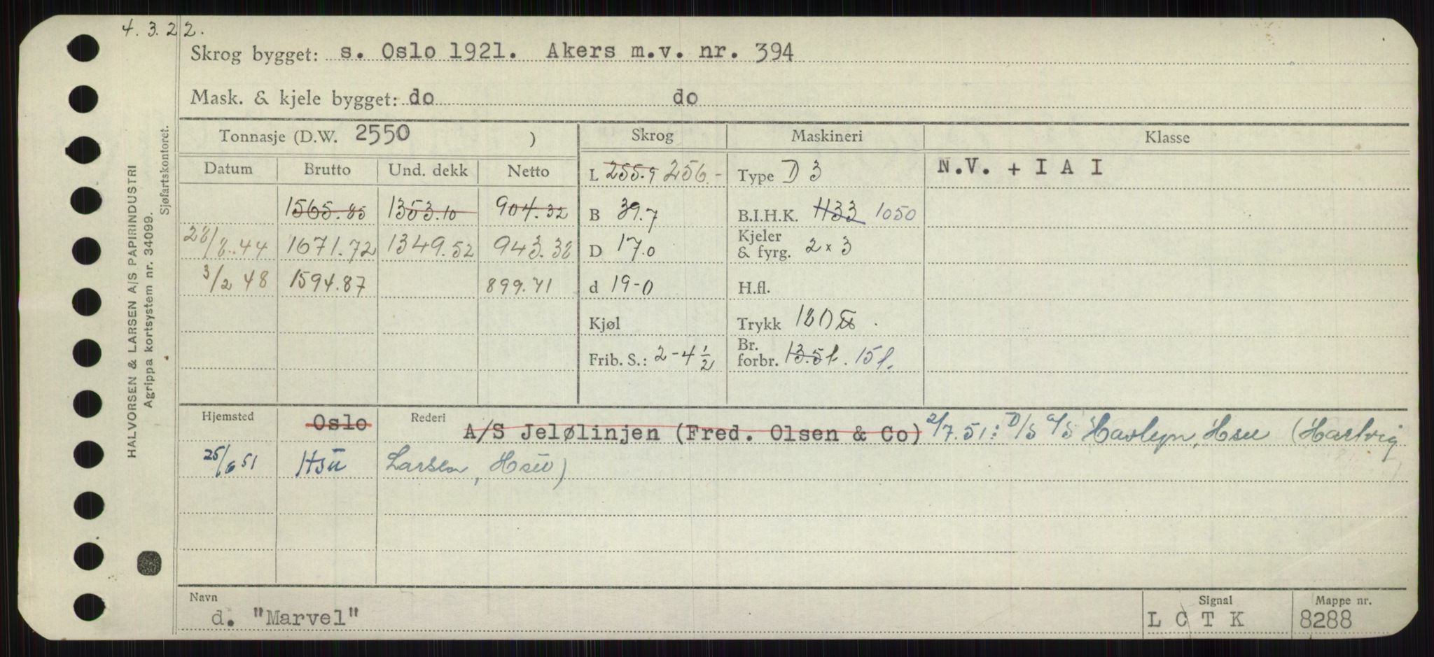 Sjøfartsdirektoratet med forløpere, Skipsmålingen, AV/RA-S-1627/H/Hb/L0003: Fartøy, I-N, p. 341