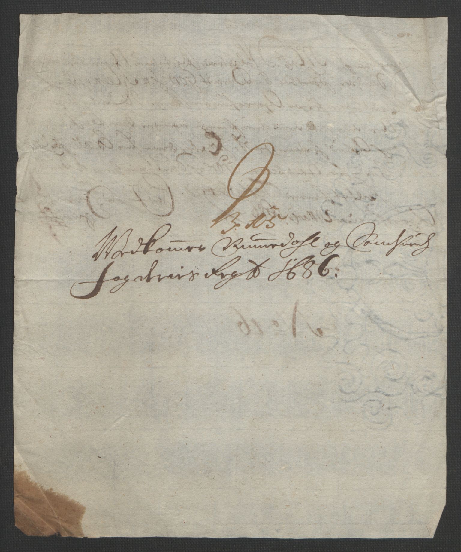 Rentekammeret inntil 1814, Reviderte regnskaper, Fogderegnskap, AV/RA-EA-4092/R24/L1572: Fogderegnskap Numedal og Sandsvær, 1679-1686, p. 255