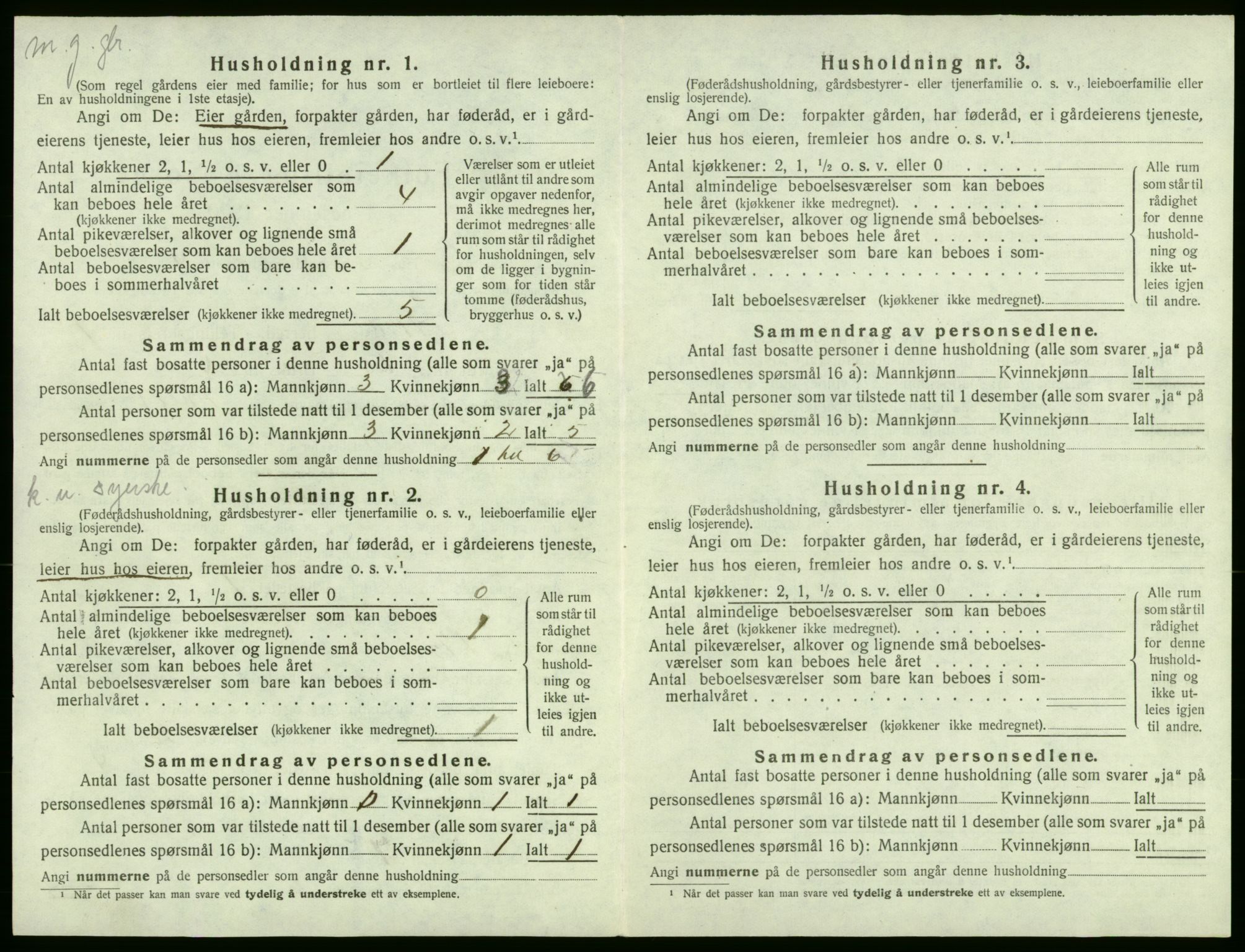 SAB, 1920 census for Stord, 1920, p. 62