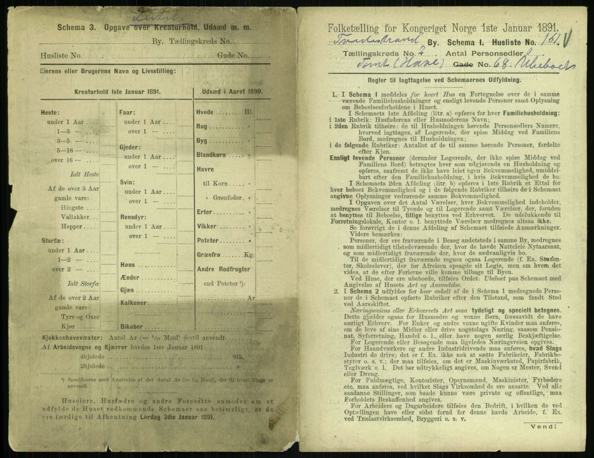 RA, 1891 census for 0902 Tvedestrand, 1891, p. 600