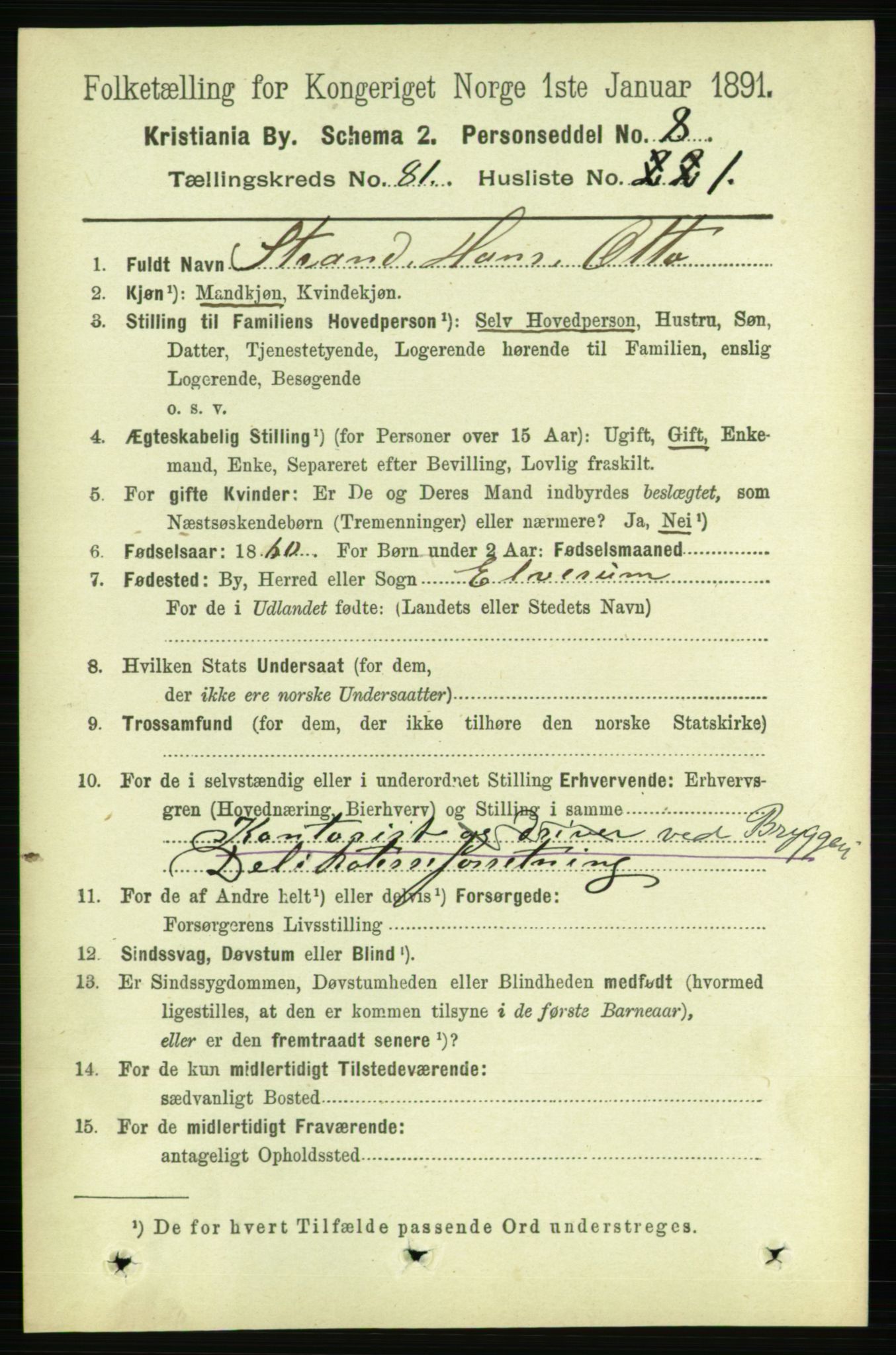 RA, 1891 census for 0301 Kristiania, 1891, p. 41532