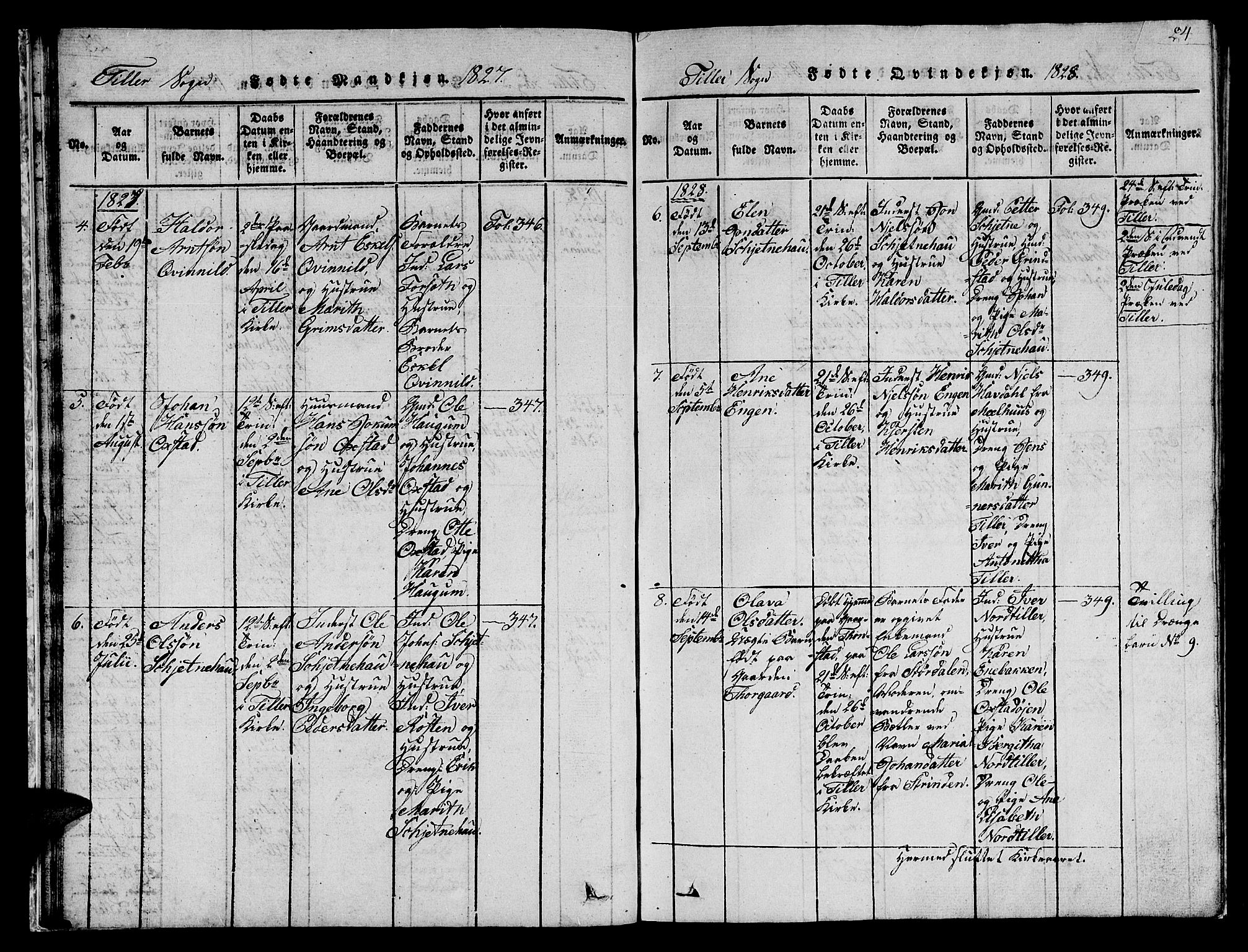 Ministerialprotokoller, klokkerbøker og fødselsregistre - Sør-Trøndelag, AV/SAT-A-1456/621/L0458: Parish register (copy) no. 621C01, 1816-1865, p. 24