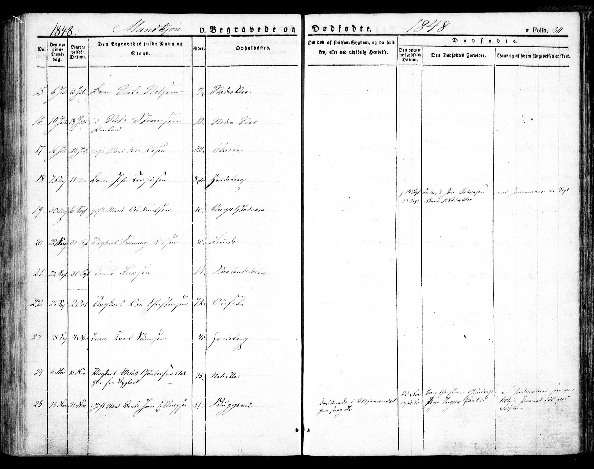 Holt sokneprestkontor, AV/SAK-1111-0021/F/Fa/L0007: Parish register (official) no. A 7, 1836-1848, p. 311