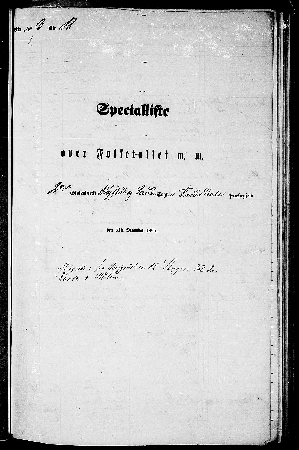 RA, 1865 census for Indre Holmedal, 1865, p. 66