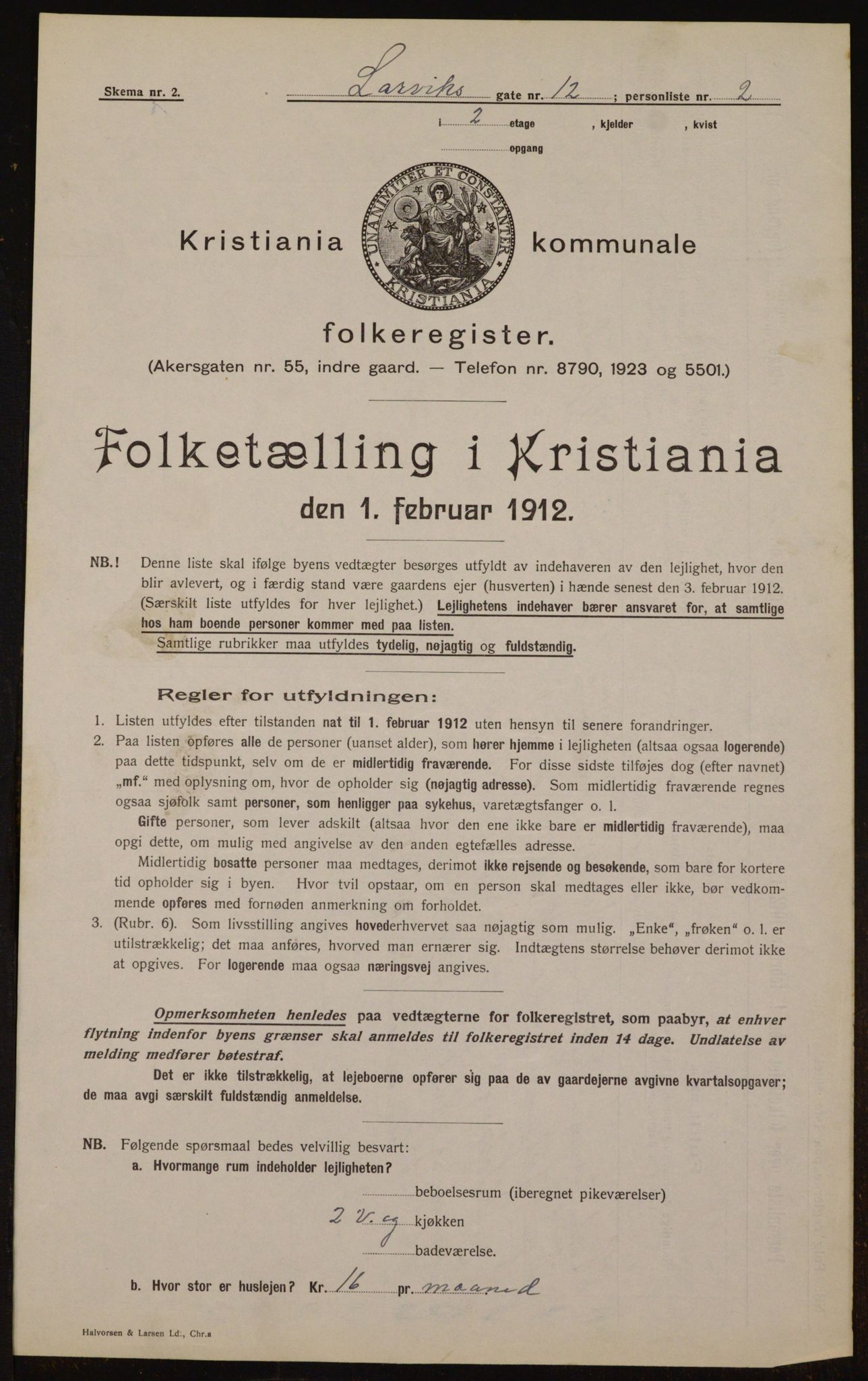 OBA, Municipal Census 1912 for Kristiania, 1912, p. 57528