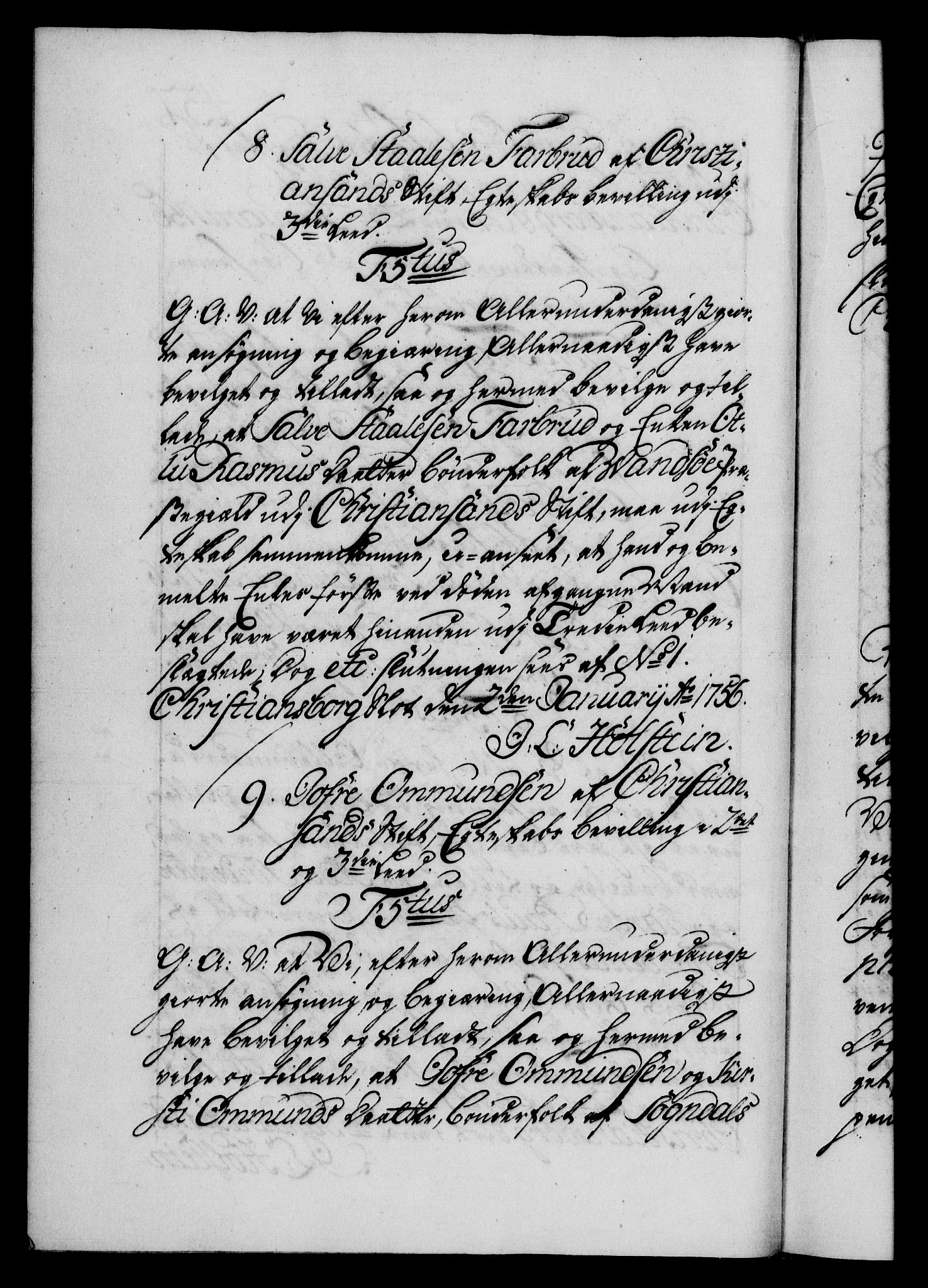 Danske Kanselli 1572-1799, AV/RA-EA-3023/F/Fc/Fca/Fcaa/L0039: Norske registre, 1755-1756, p. 437b