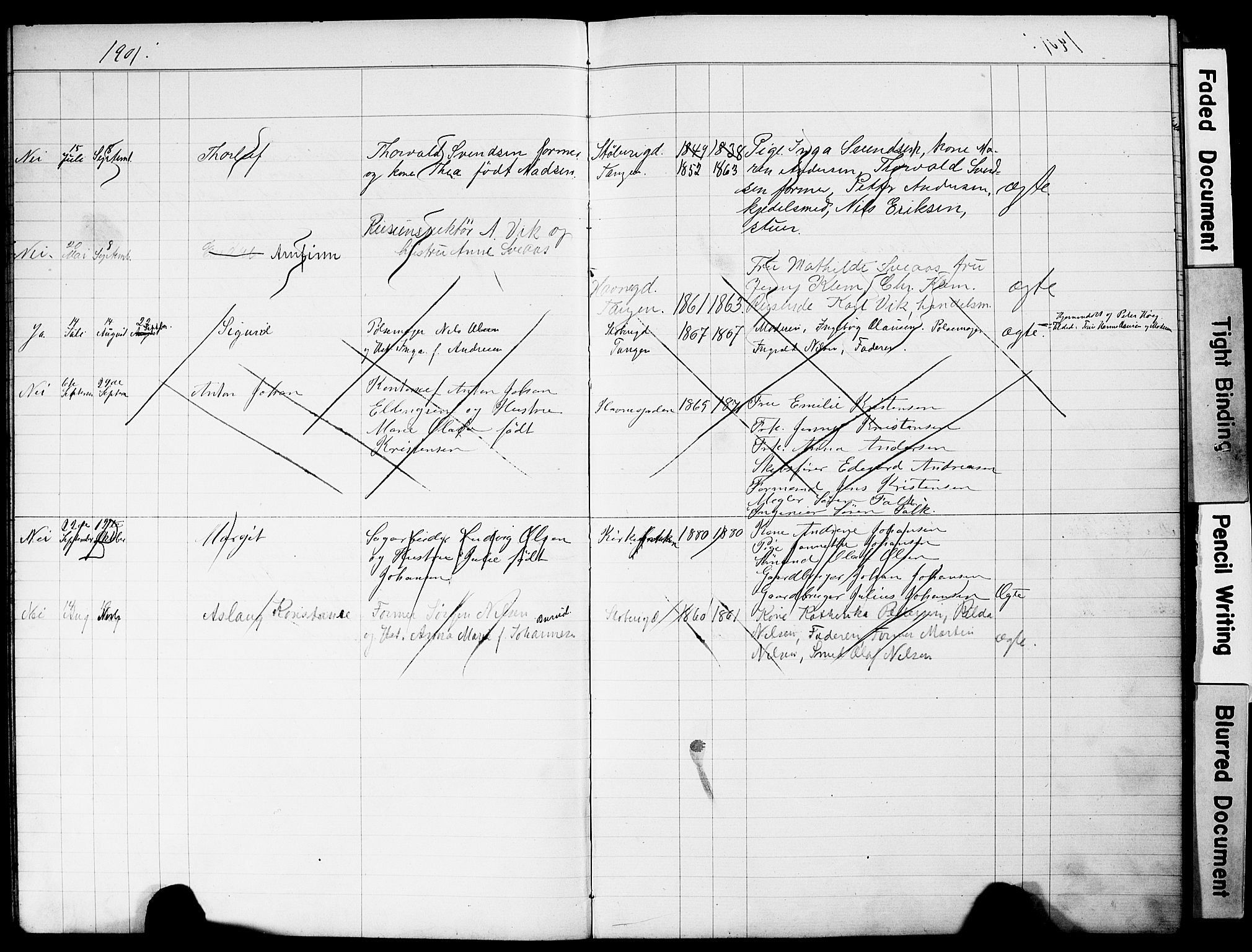 Strømsø kirkebøker, AV/SAKO-A-246/Y/Yb/L0001: Parish register draft no. II 1, 1896-1904