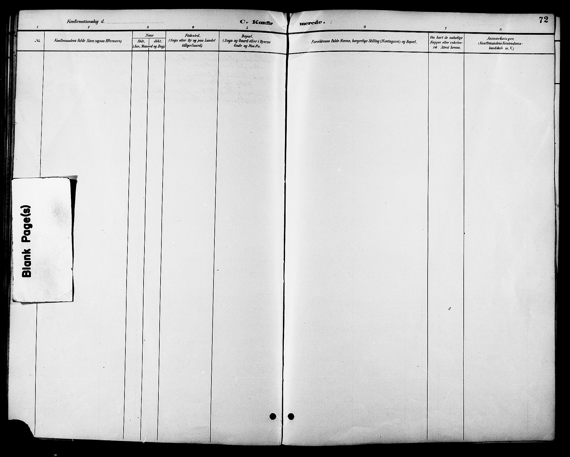 Ministerialprotokoller, klokkerbøker og fødselsregistre - Sør-Trøndelag, SAT/A-1456/685/L0978: Parish register (copy) no. 685C03, 1891-1907, p. 72