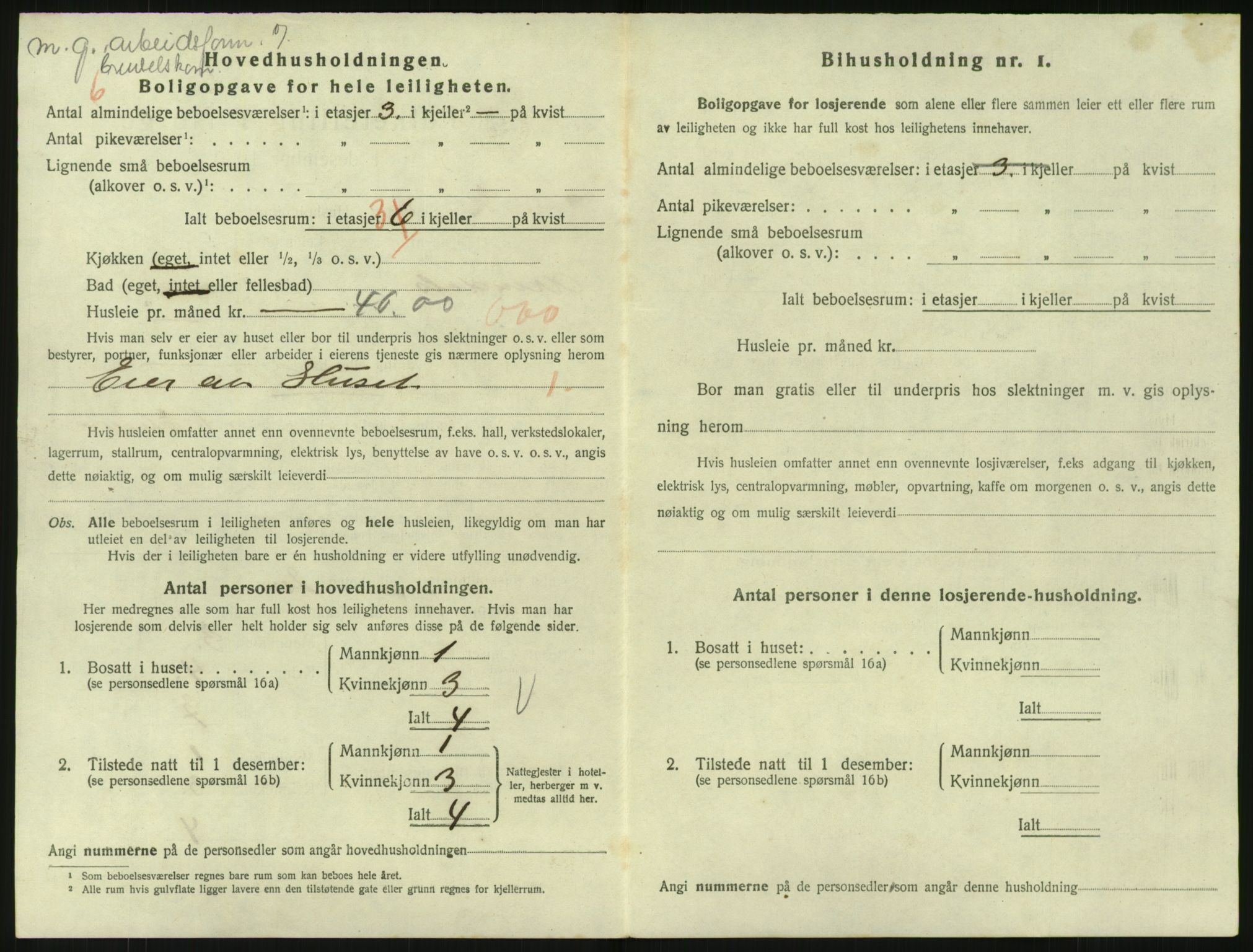 SAK, 1920 census for Arendal, 1920, p. 7213