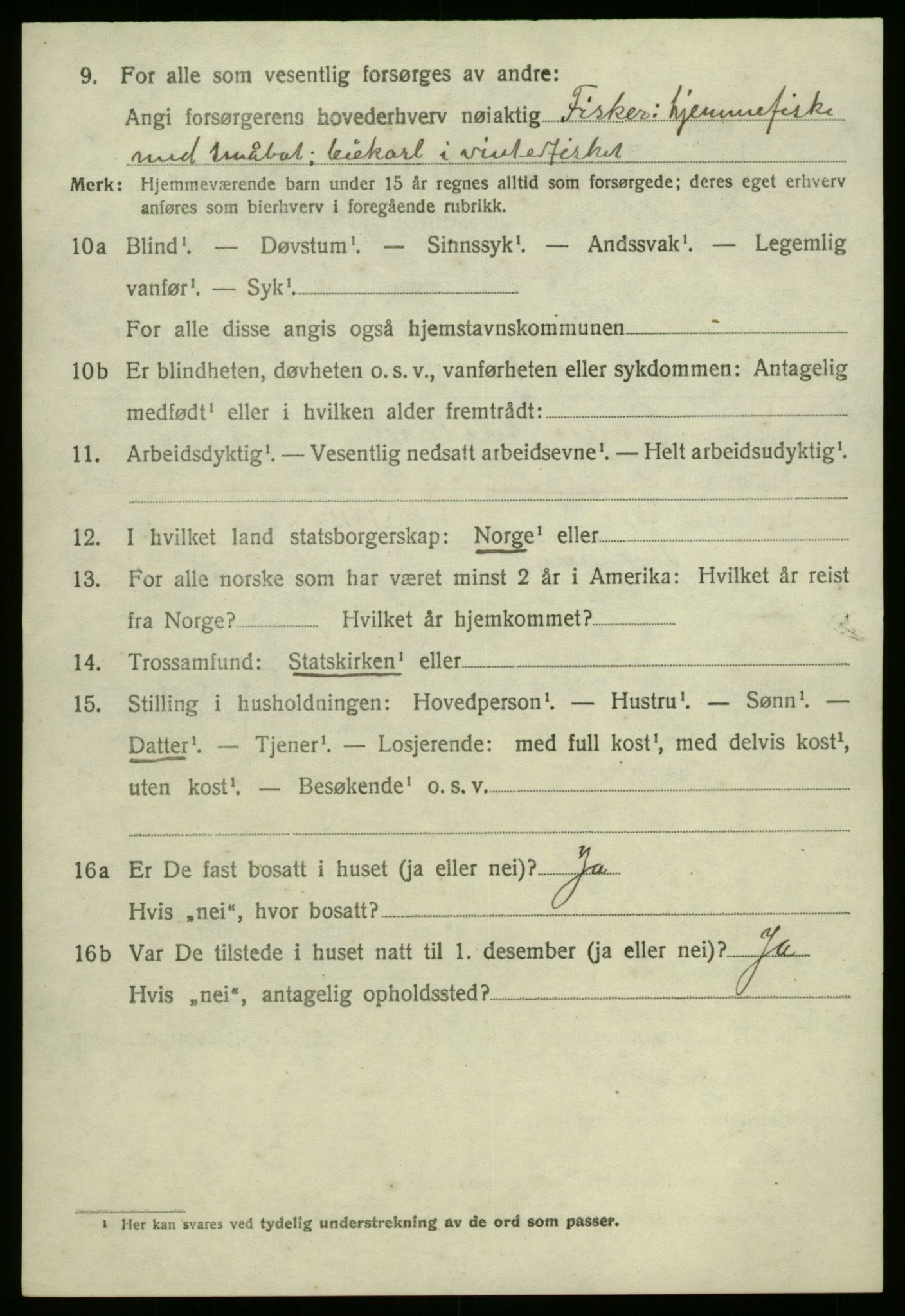 SAB, 1920 census for Kinn, 1920, p. 5586