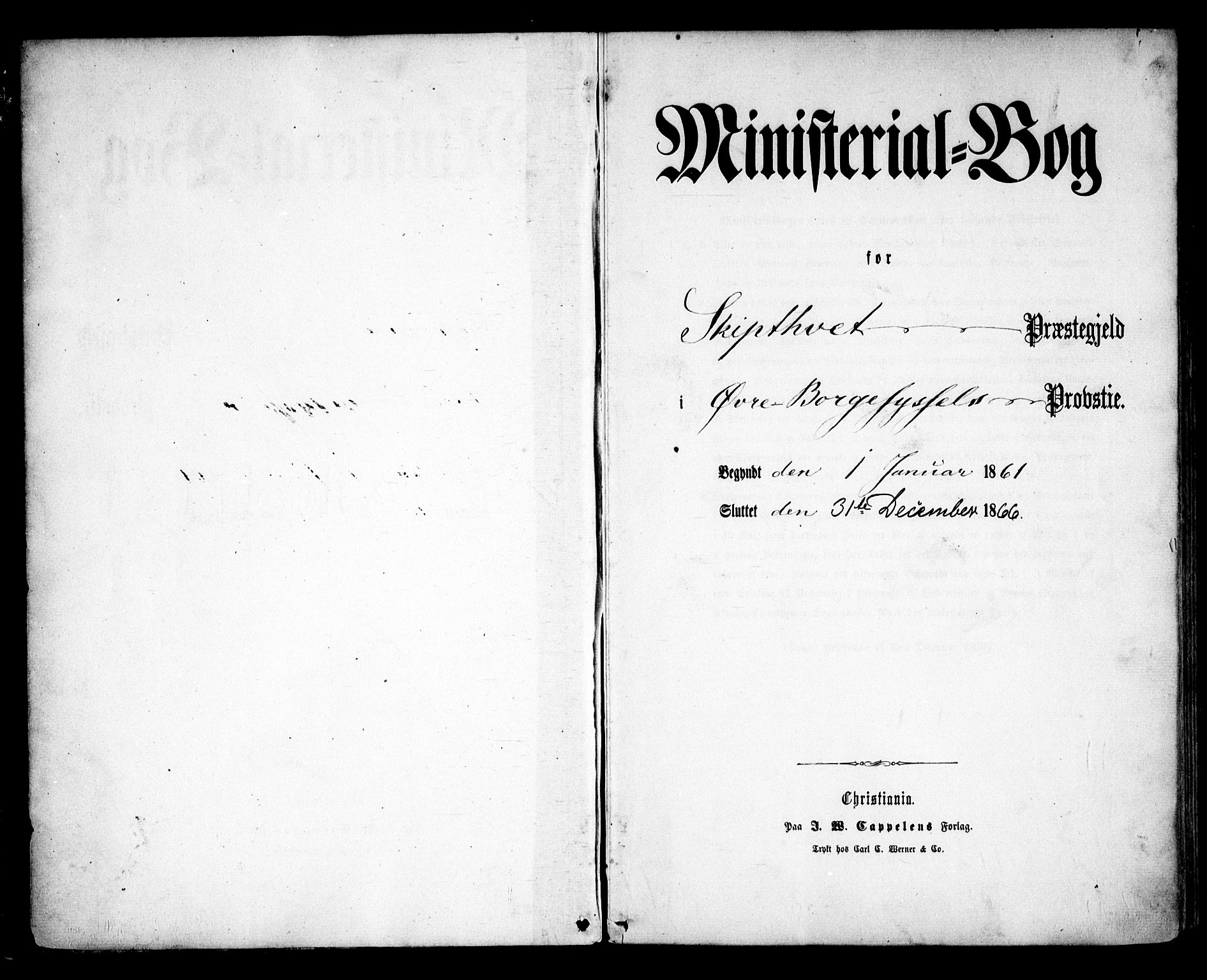 Skiptvet prestekontor Kirkebøker, SAO/A-20009/F/Fa/L0007: Parish register (official) no. 7, 1861-1866