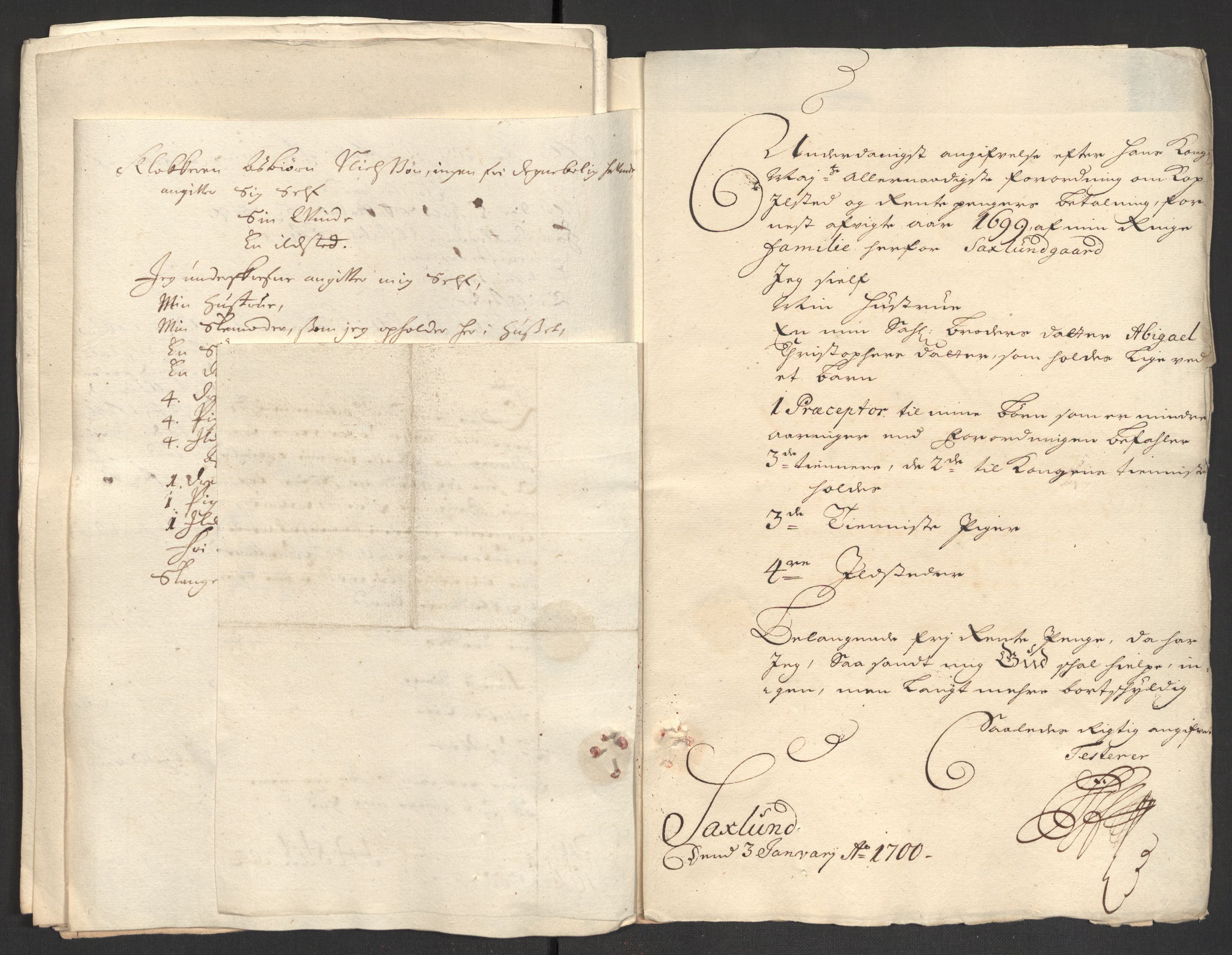 Rentekammeret inntil 1814, Reviderte regnskaper, Fogderegnskap, AV/RA-EA-4092/R16/L1039: Fogderegnskap Hedmark, 1700, p. 263