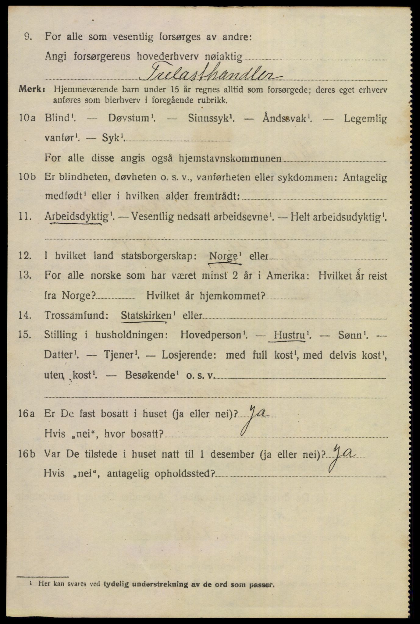 SAKO, 1920 census for Kongsberg, 1920, p. 13577