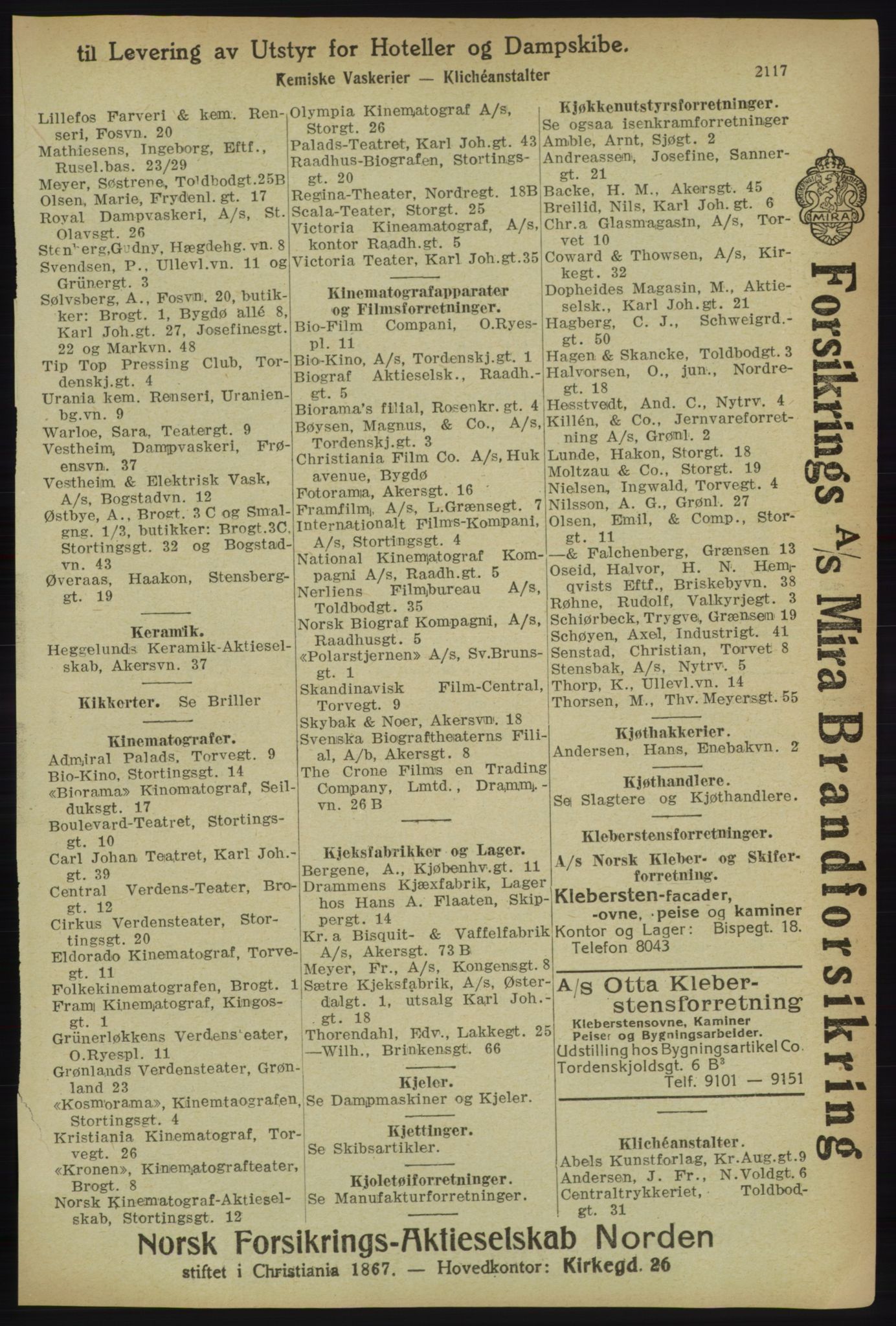 Kristiania/Oslo adressebok, PUBL/-, 1918, p. 2270