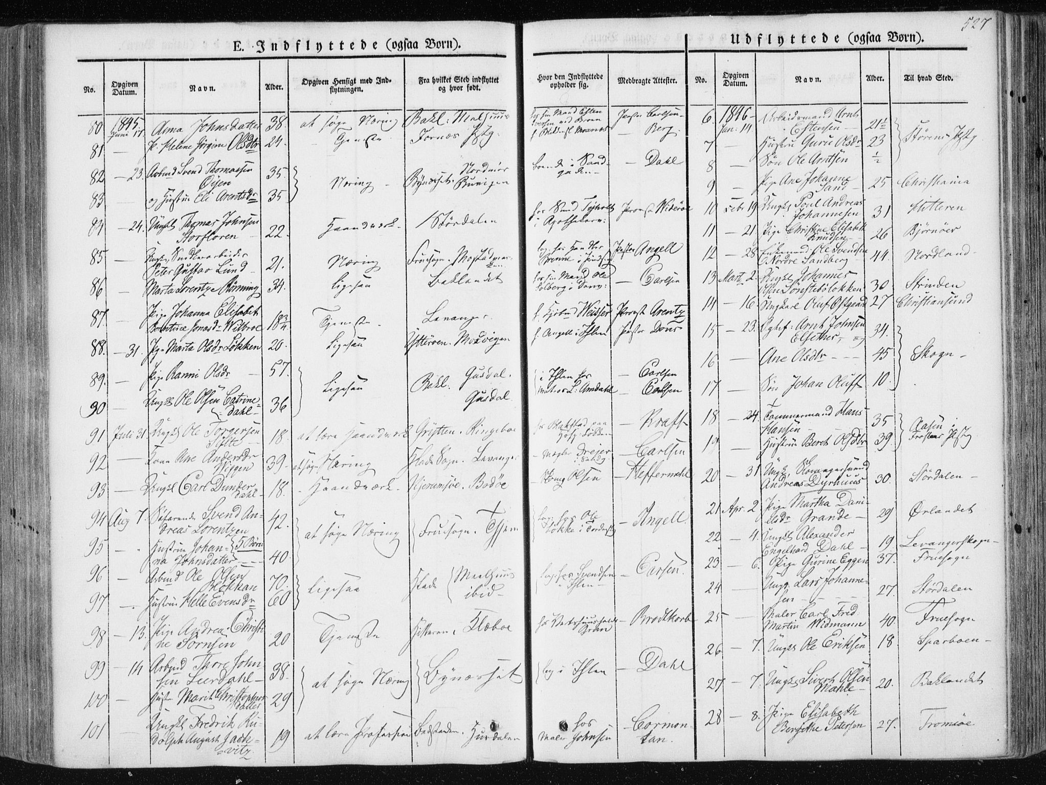Ministerialprotokoller, klokkerbøker og fødselsregistre - Sør-Trøndelag, SAT/A-1456/601/L0049: Parish register (official) no. 601A17, 1839-1847, p. 527