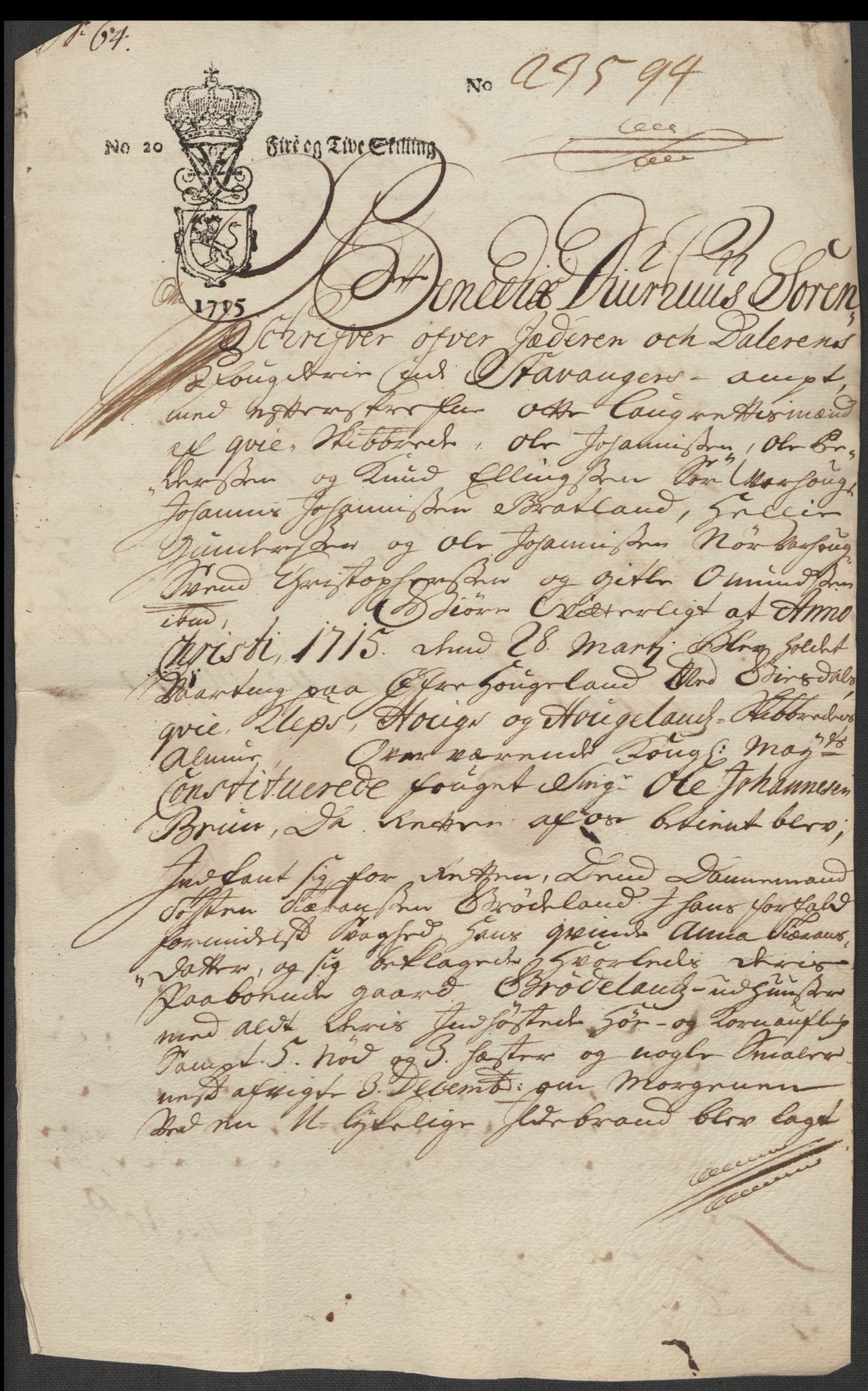 Rentekammeret inntil 1814, Reviderte regnskaper, Fogderegnskap, AV/RA-EA-4092/R46/L2740: Fogderegnskap Jæren og Dalane, 1715-1716, p. 266