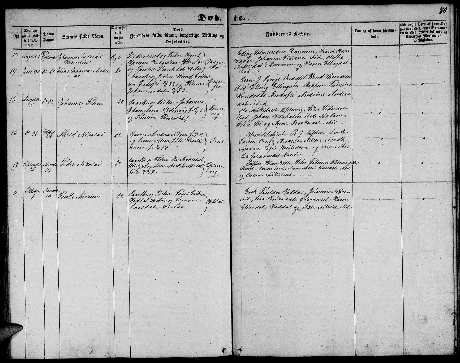 Ministerialprotokoller, klokkerbøker og fødselsregistre - Møre og Romsdal, SAT/A-1454/509/L0111: Parish register (copy) no. 509C01, 1854-1882, p. 80