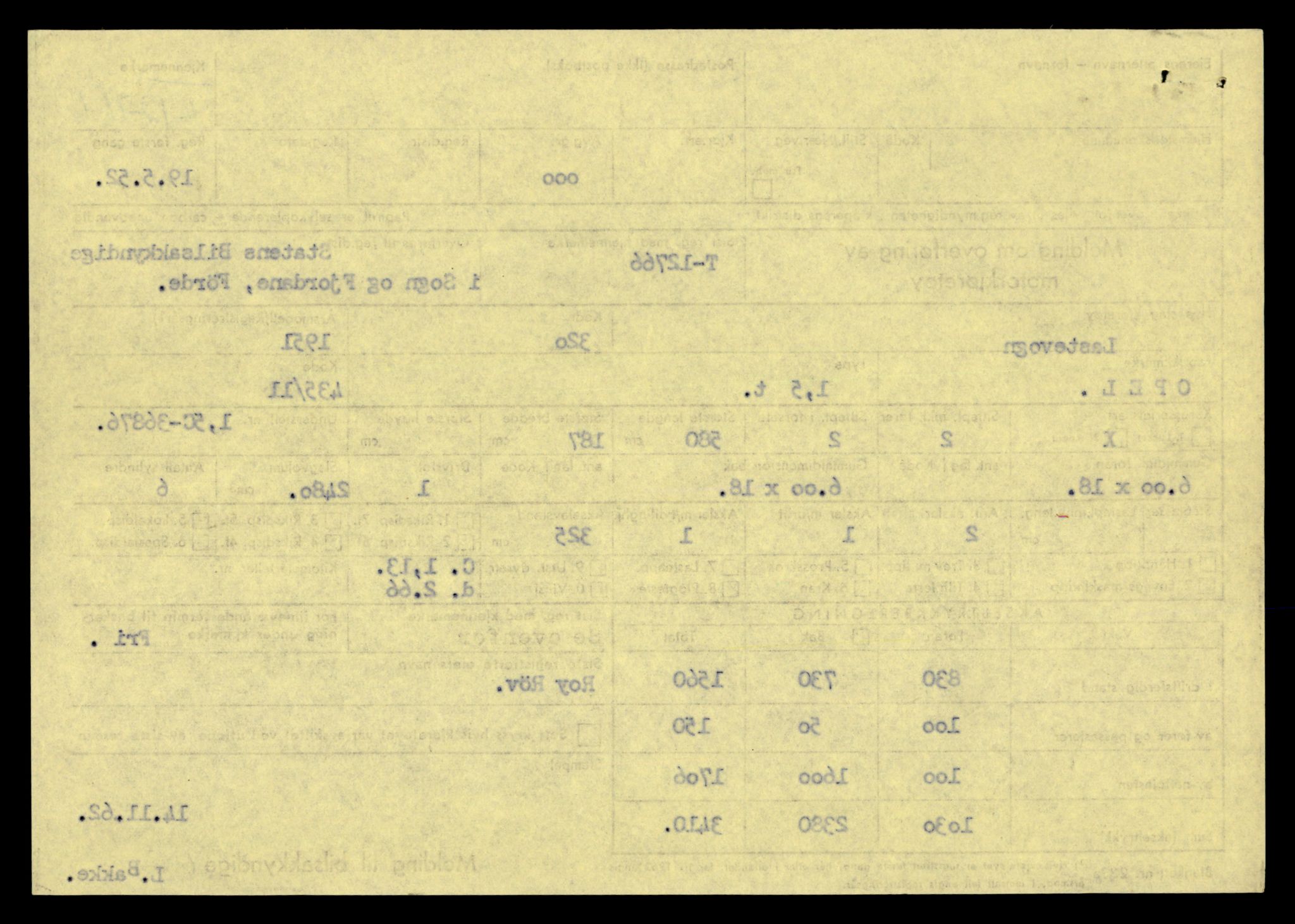 Møre og Romsdal vegkontor - Ålesund trafikkstasjon, AV/SAT-A-4099/F/Fe/L0035: Registreringskort for kjøretøy T 12653 - T 12829, 1927-1998, p. 2653