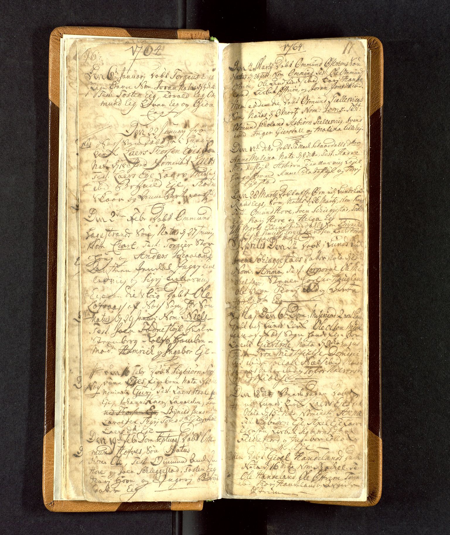 Lund sokneprestkontor, SAST/A-101809/S06/L0003: Parish register (official) no. A 3, 1761-1801, p. 16-17