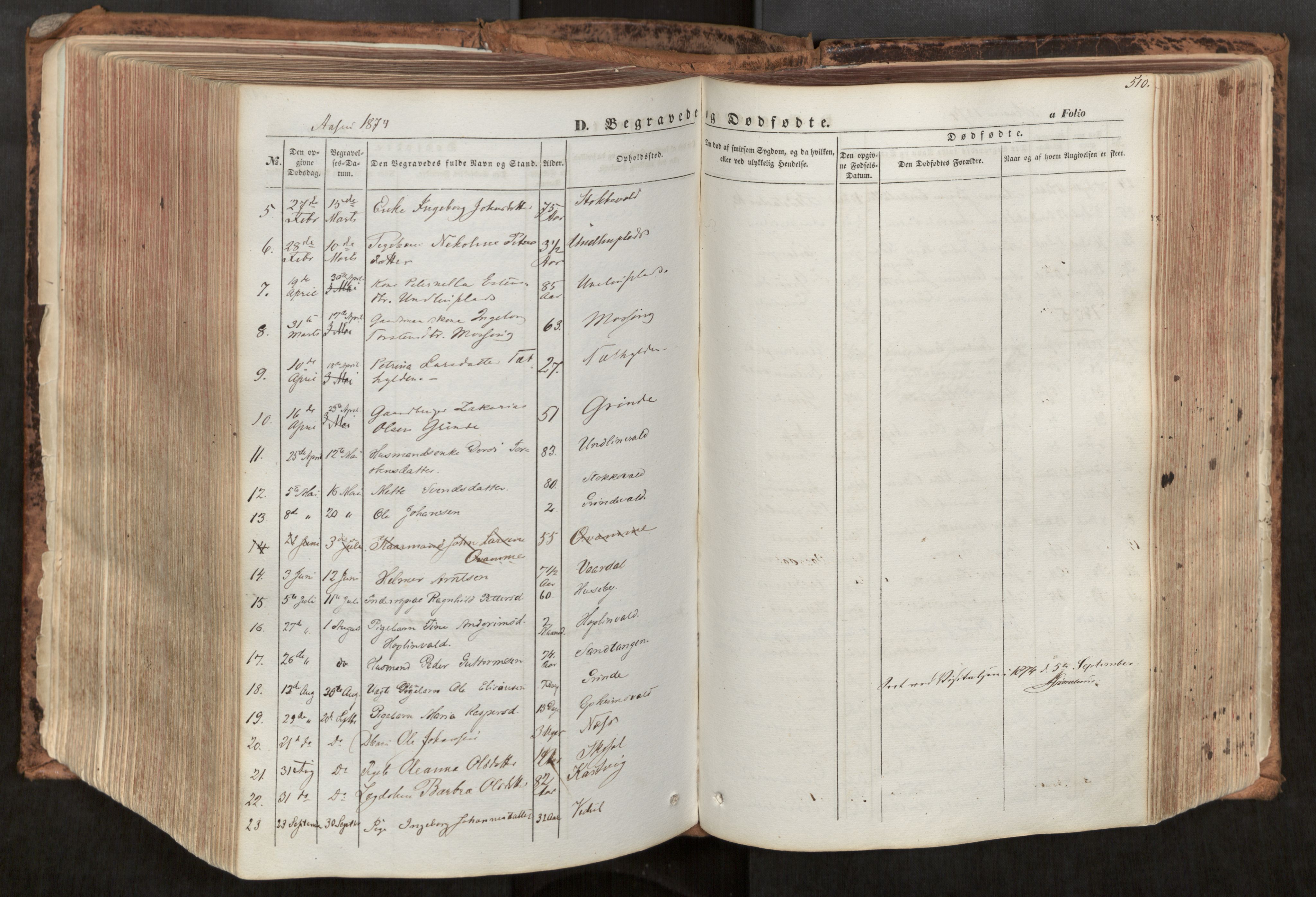 Ministerialprotokoller, klokkerbøker og fødselsregistre - Nord-Trøndelag, SAT/A-1458/713/L0116: Parish register (official) no. 713A07, 1850-1877, p. 510
