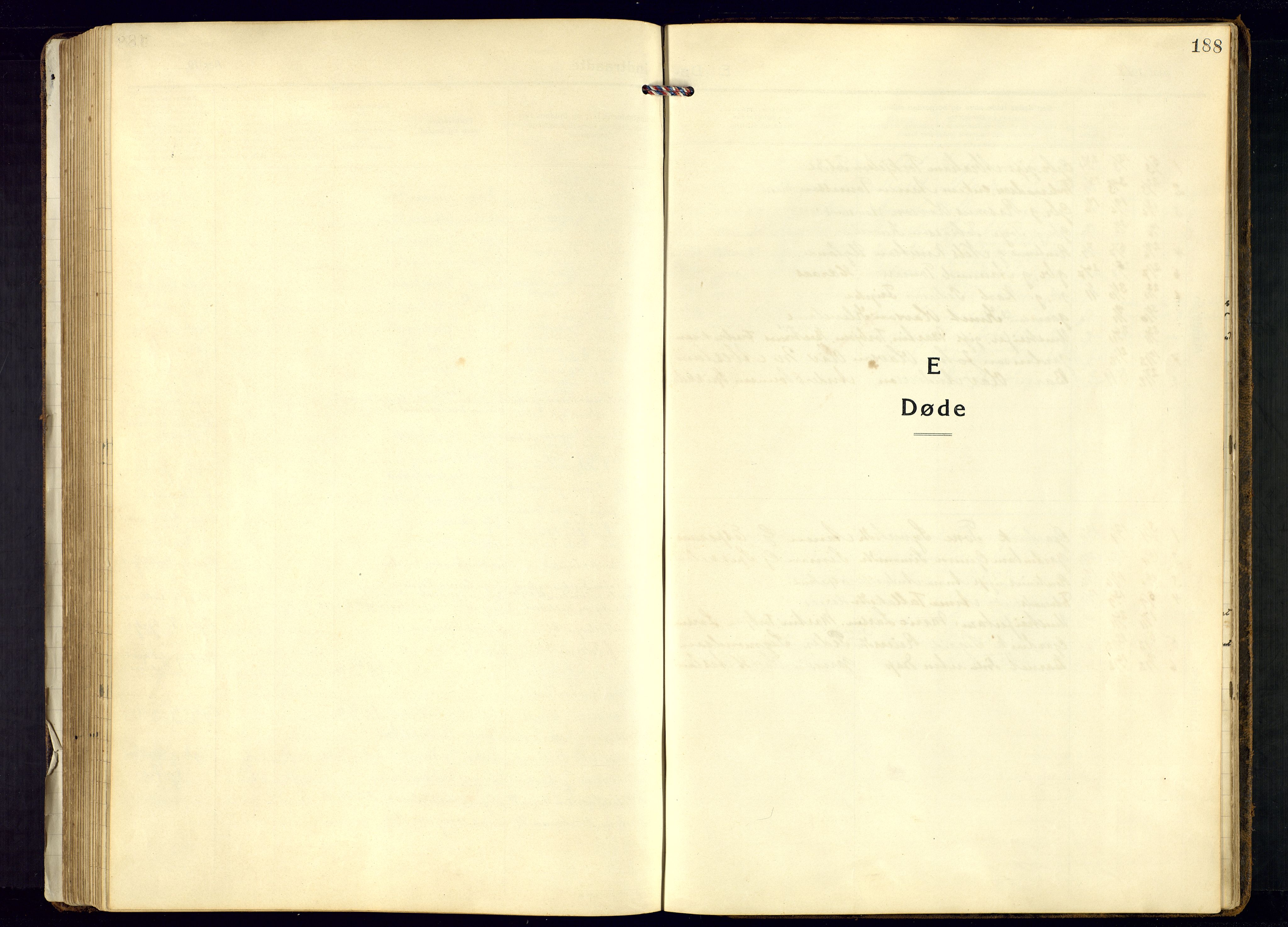 Bjelland sokneprestkontor, SAK/1111-0005/F/Fb/Fbb/L0006: Parish register (copy) no. B-6, 1918-1946, p. 188