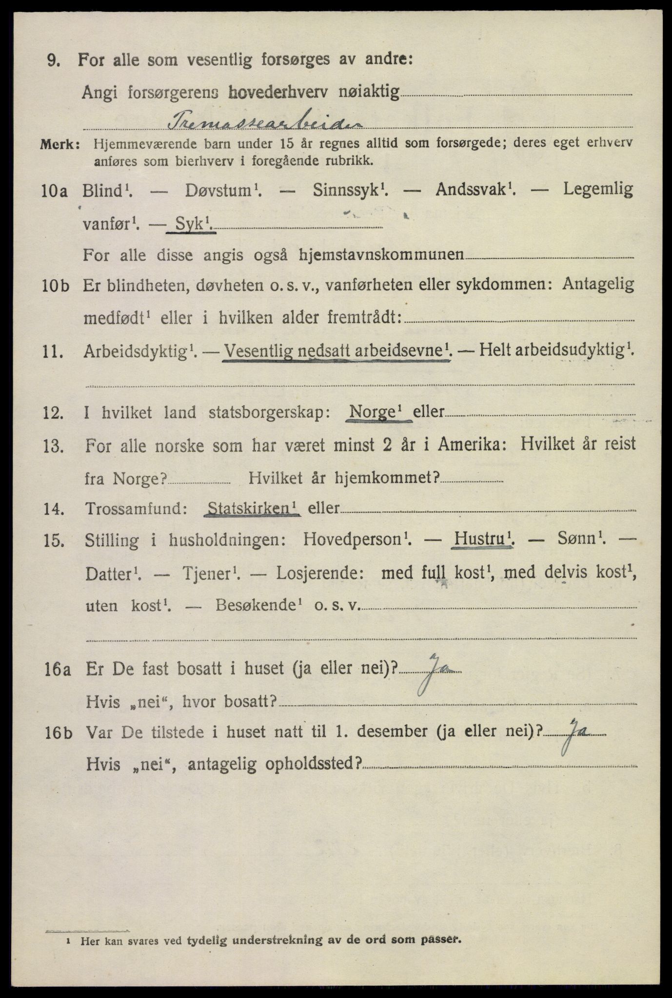 SAKO, 1920 census for Skåtøy, 1920, p. 9045