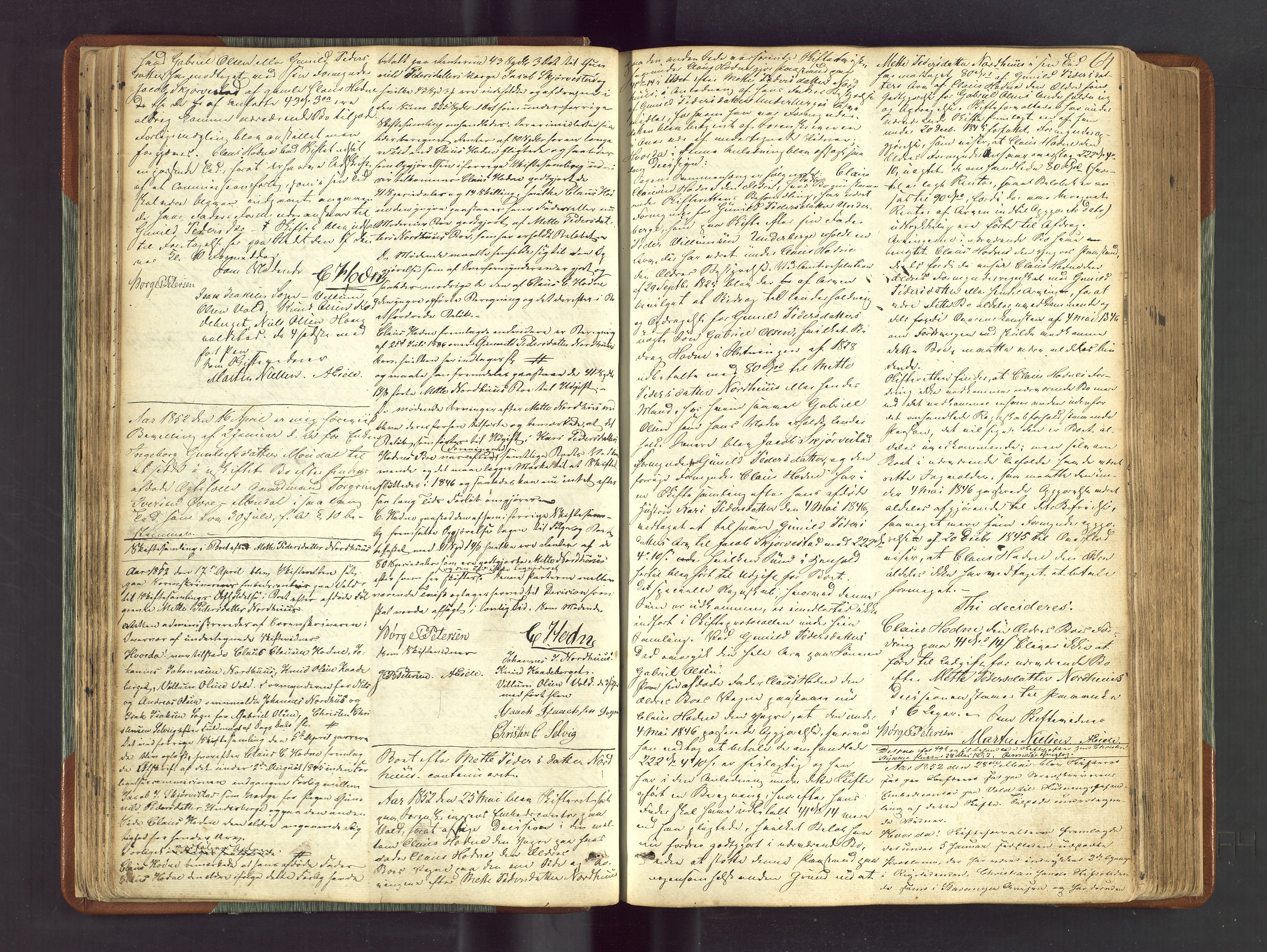 Ryfylke tingrett, AV/SAST-A-100055/001/IV/IVF/L0012a: Skifteforhandlingsprotokoll D1 Høle og Rennesøy, 1847-1880, p. 64