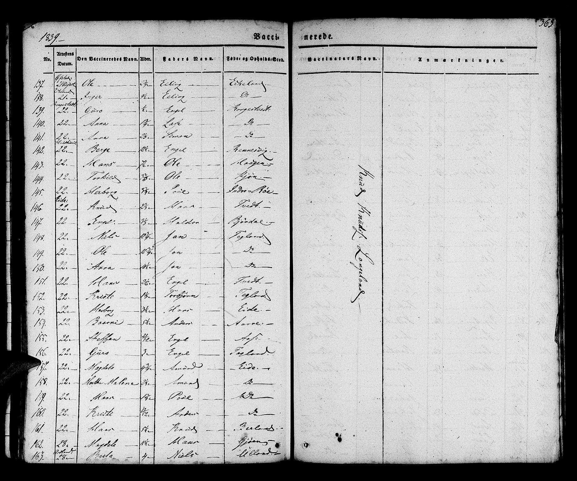 Os sokneprestembete, AV/SAB-A-99929: Parish register (official) no. A 15, 1839-1851, p. 363