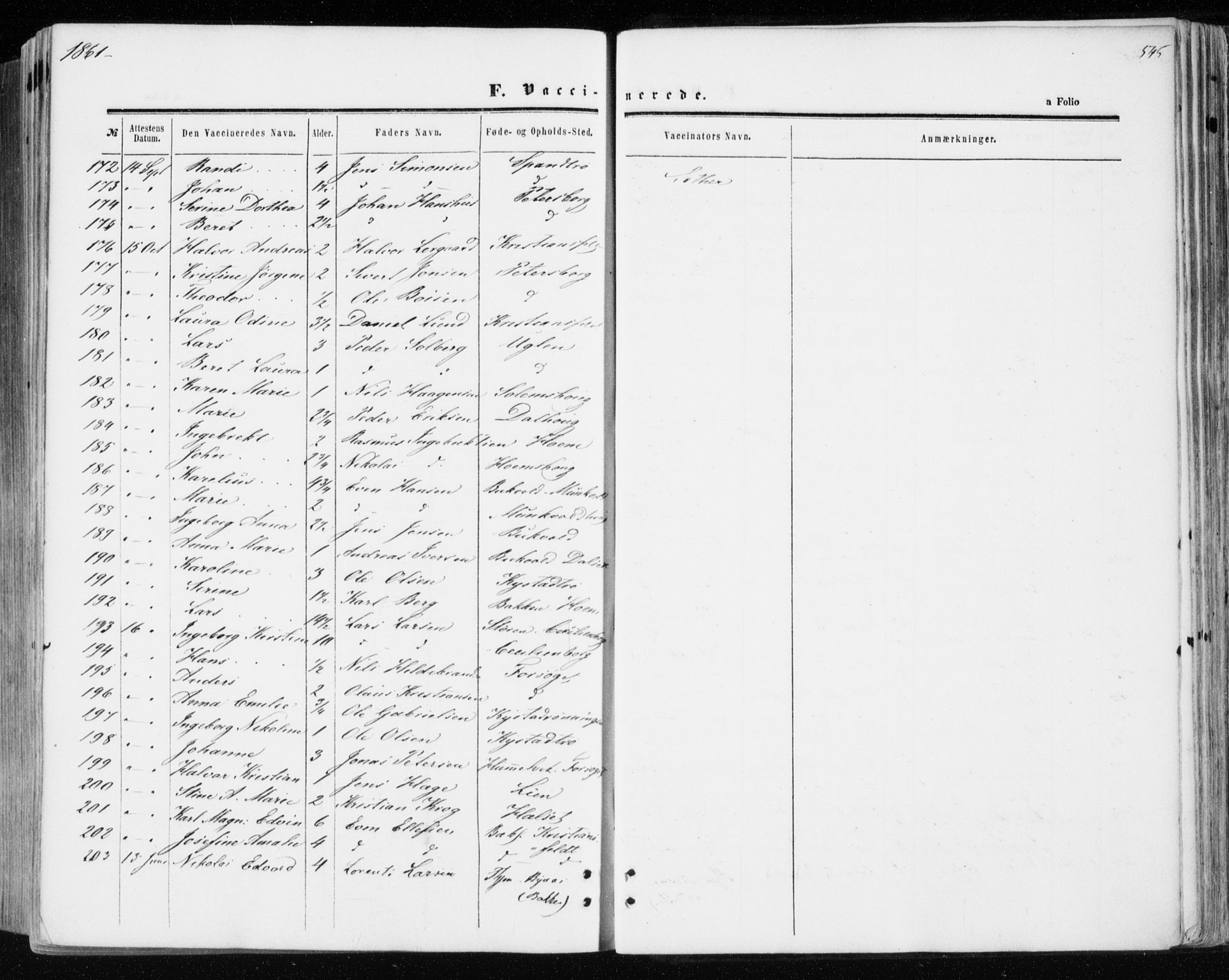 Ministerialprotokoller, klokkerbøker og fødselsregistre - Sør-Trøndelag, SAT/A-1456/606/L0292: Parish register (official) no. 606A07, 1856-1865, p. 545
