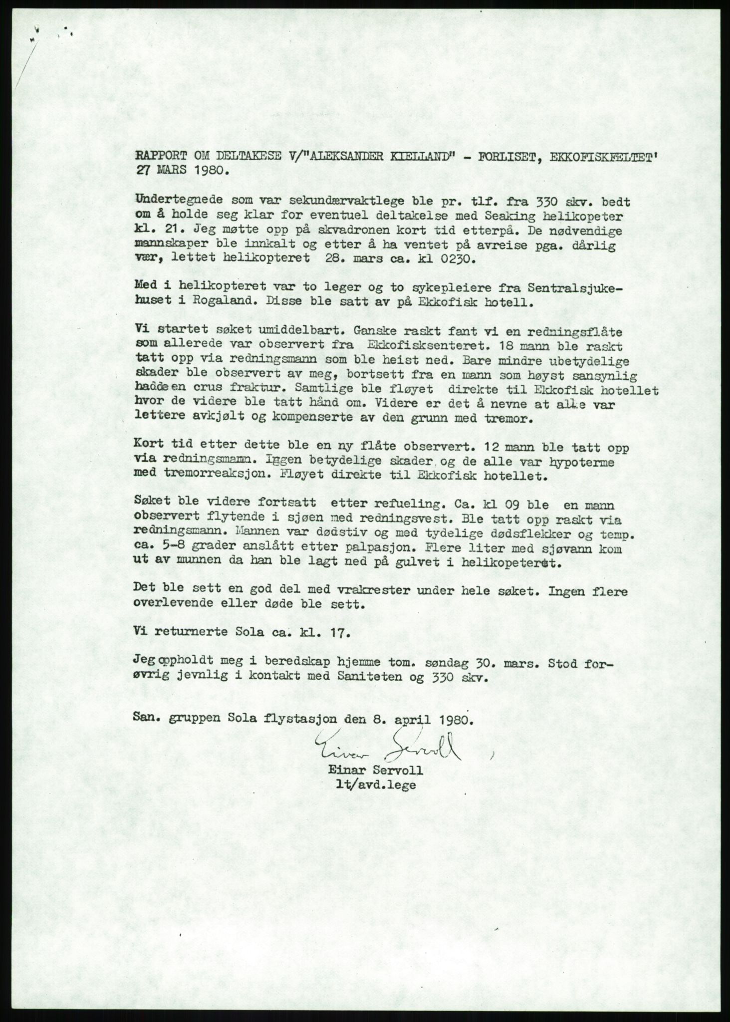 Justisdepartementet, Granskningskommisjonen ved Alexander Kielland-ulykken 27.3.1980, AV/RA-S-1165/D/L0017: P Hjelpefartøy (Doku.liste + P1-P6 av 6)/Q Hovedredningssentralen (Q0-Q27 av 27), 1980-1981, p. 286