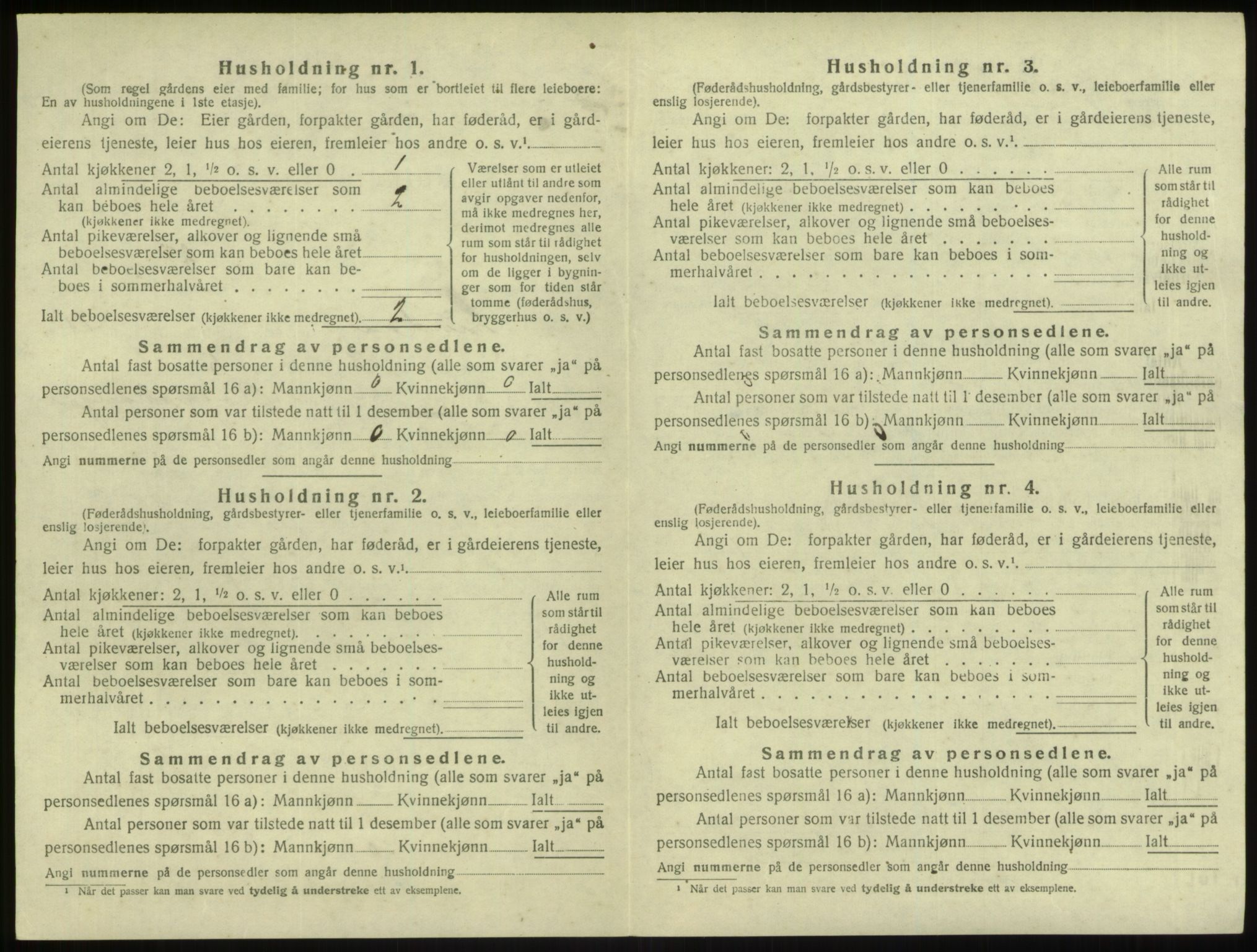 SAB, 1920 census for Lindås, 1920, p. 764