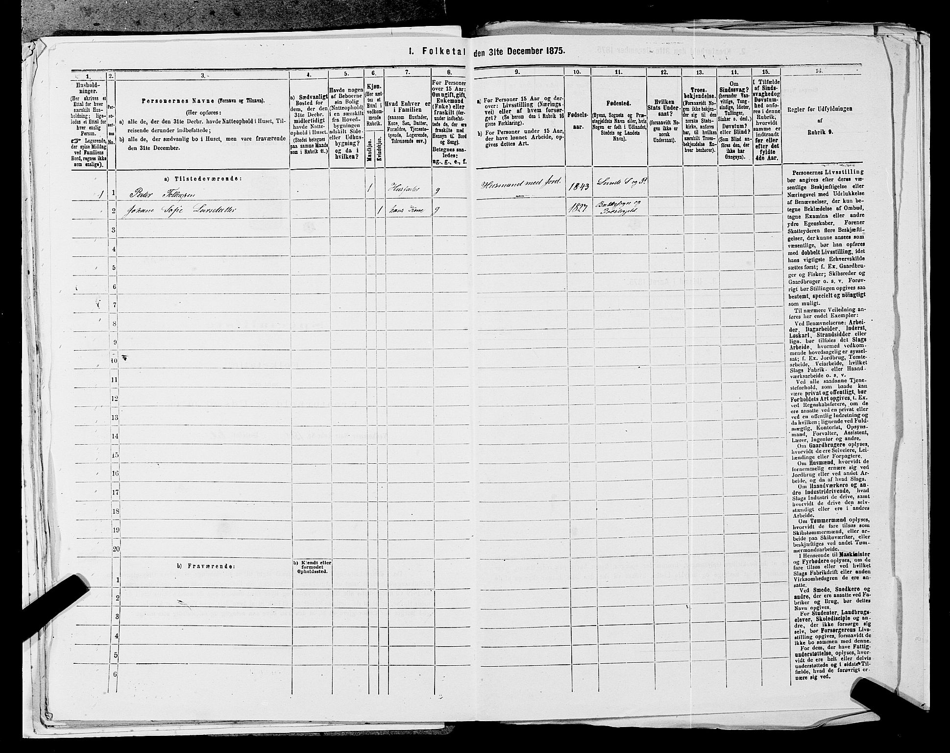 SAST, 1875 census for 1112P Lund, 1875, p. 442