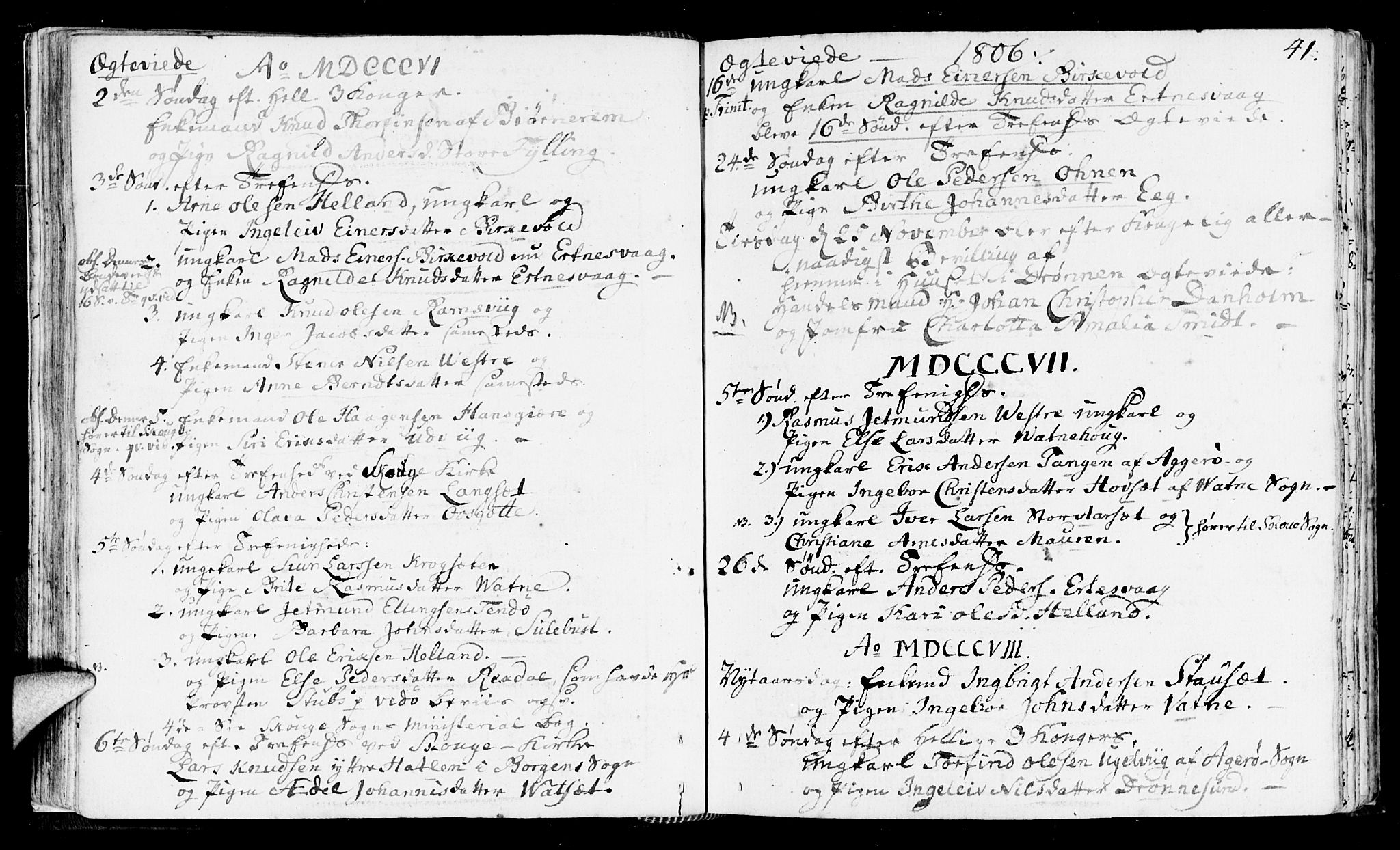 Ministerialprotokoller, klokkerbøker og fødselsregistre - Møre og Romsdal, SAT/A-1454/525/L0372: Parish register (official) no. 525A02, 1778-1817, p. 41
