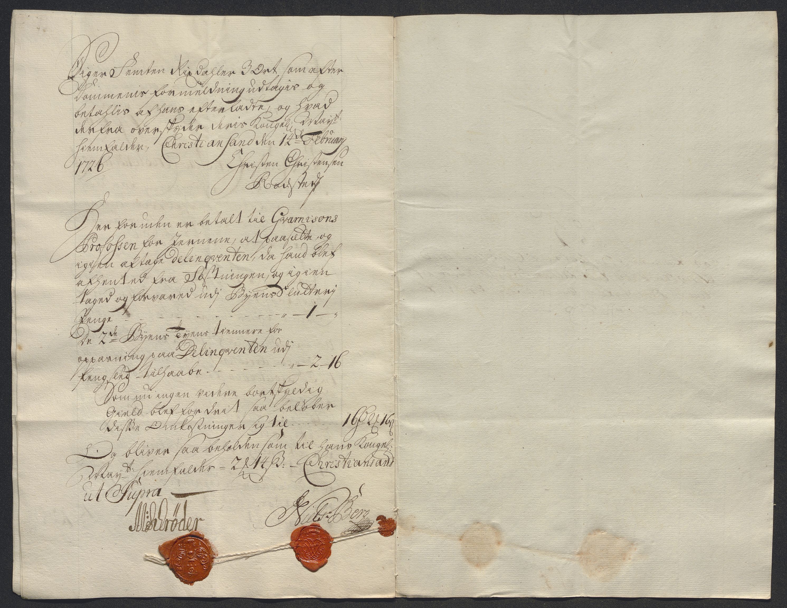 Rentekammeret inntil 1814, Reviderte regnskaper, Byregnskaper, AV/RA-EA-4066/R/Rm/L0286: [M19] Sikt og sakefall, 1719-1727, p. 398