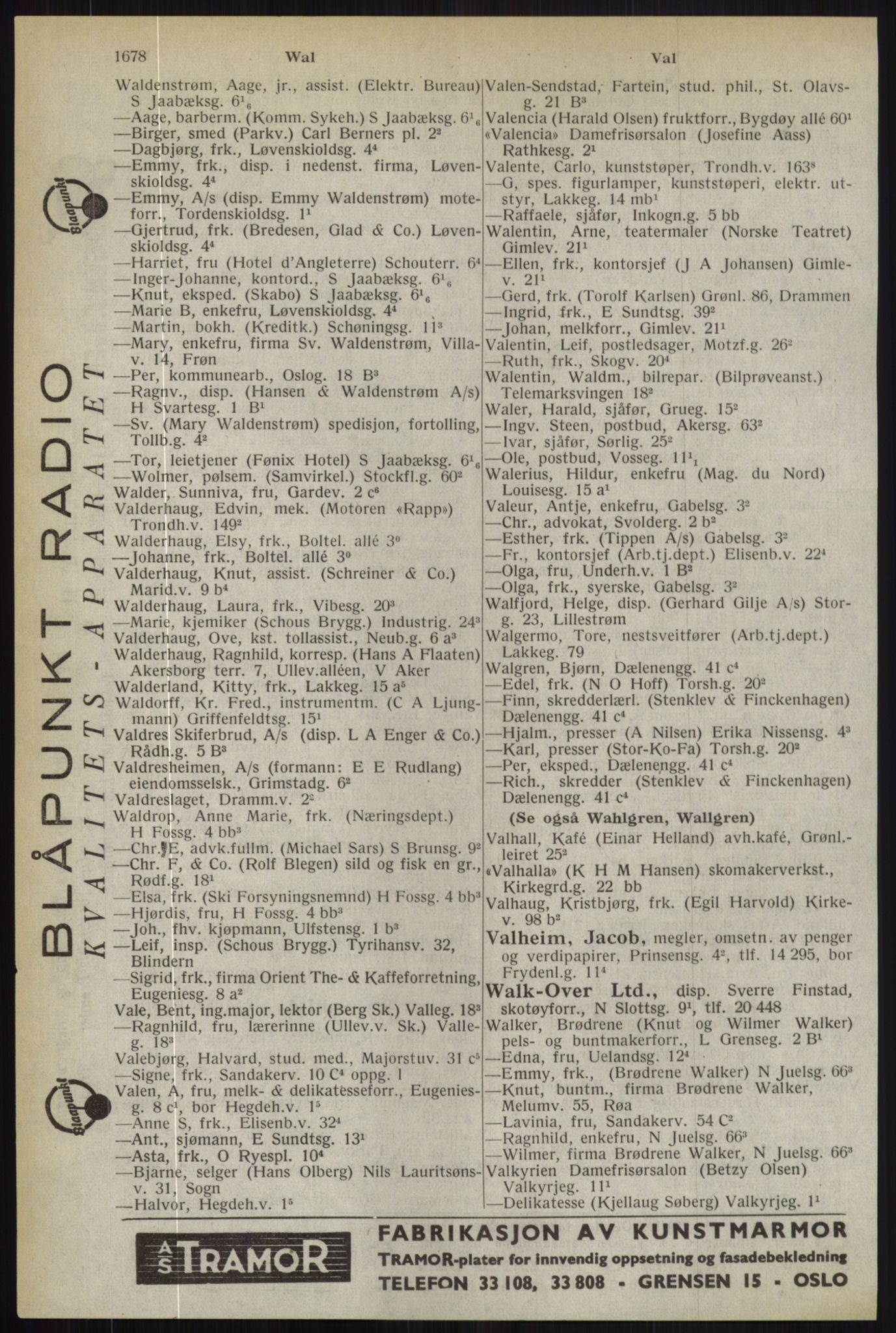 Kristiania/Oslo adressebok, PUBL/-, 1944, p. 1678