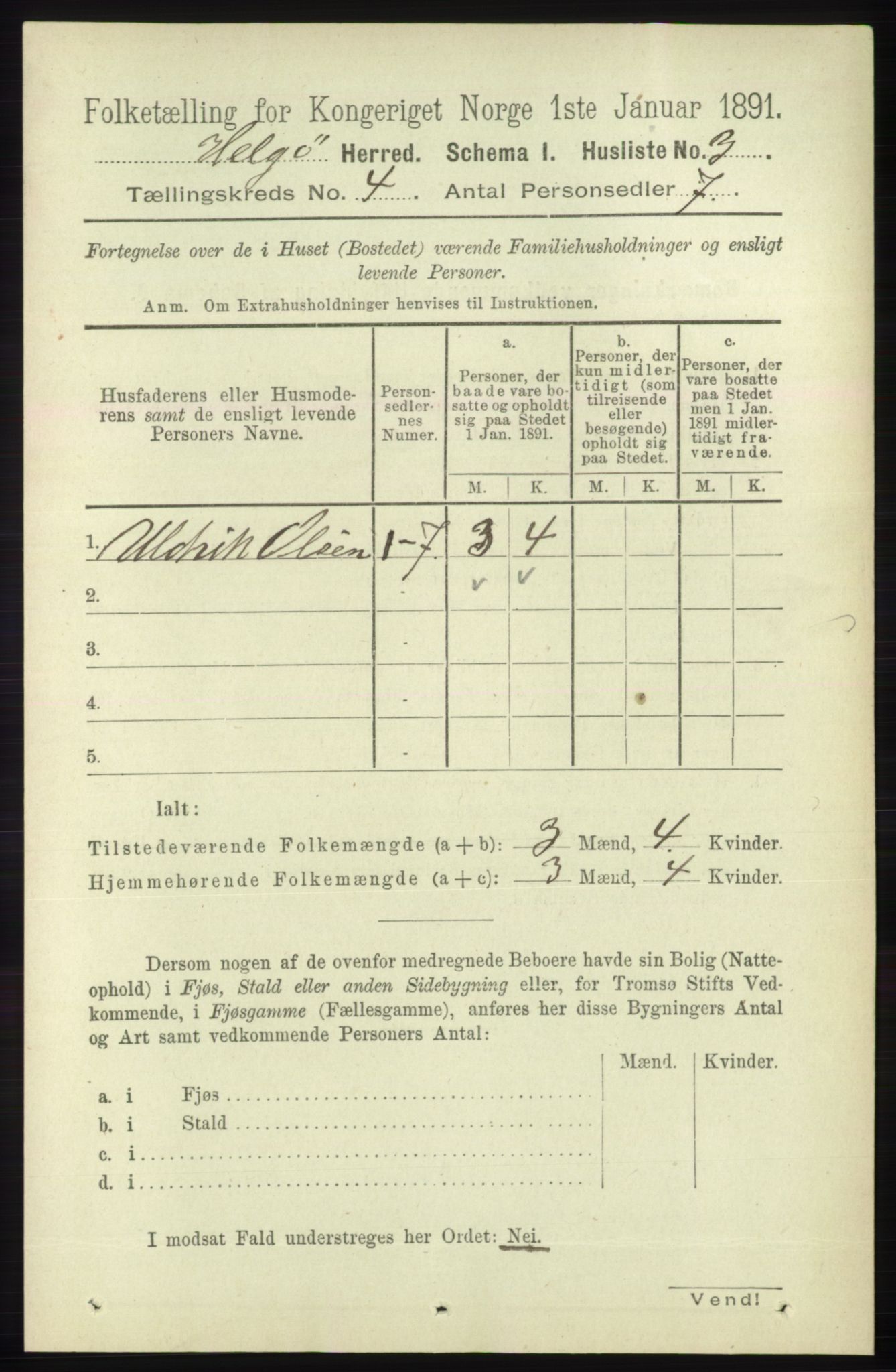 RA, 1891 census for 1935 Helgøy, 1891, p. 979