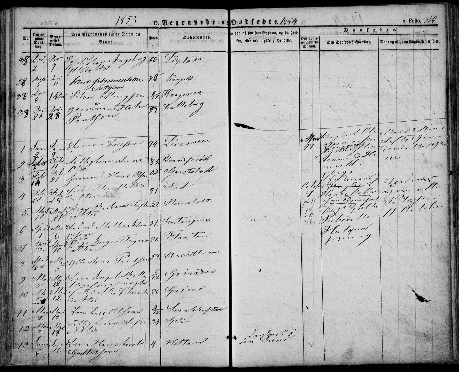 Lardal kirkebøker, AV/SAKO-A-350/F/Fa/L0006: Parish register (official) no. I 6, 1835-1860, p. 356