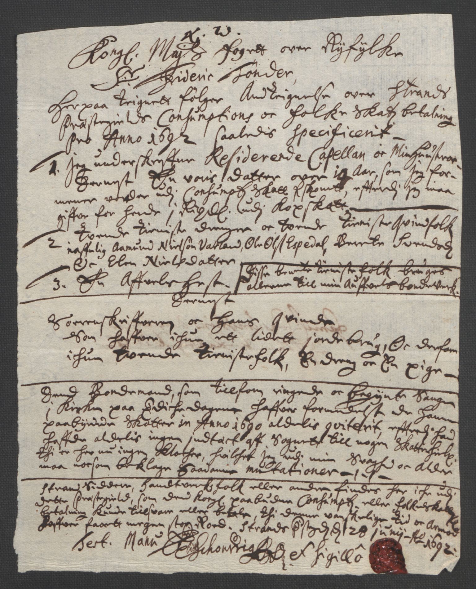 Rentekammeret inntil 1814, Reviderte regnskaper, Fogderegnskap, AV/RA-EA-4092/R47/L2856: Fogderegnskap Ryfylke, 1689-1693, p. 501