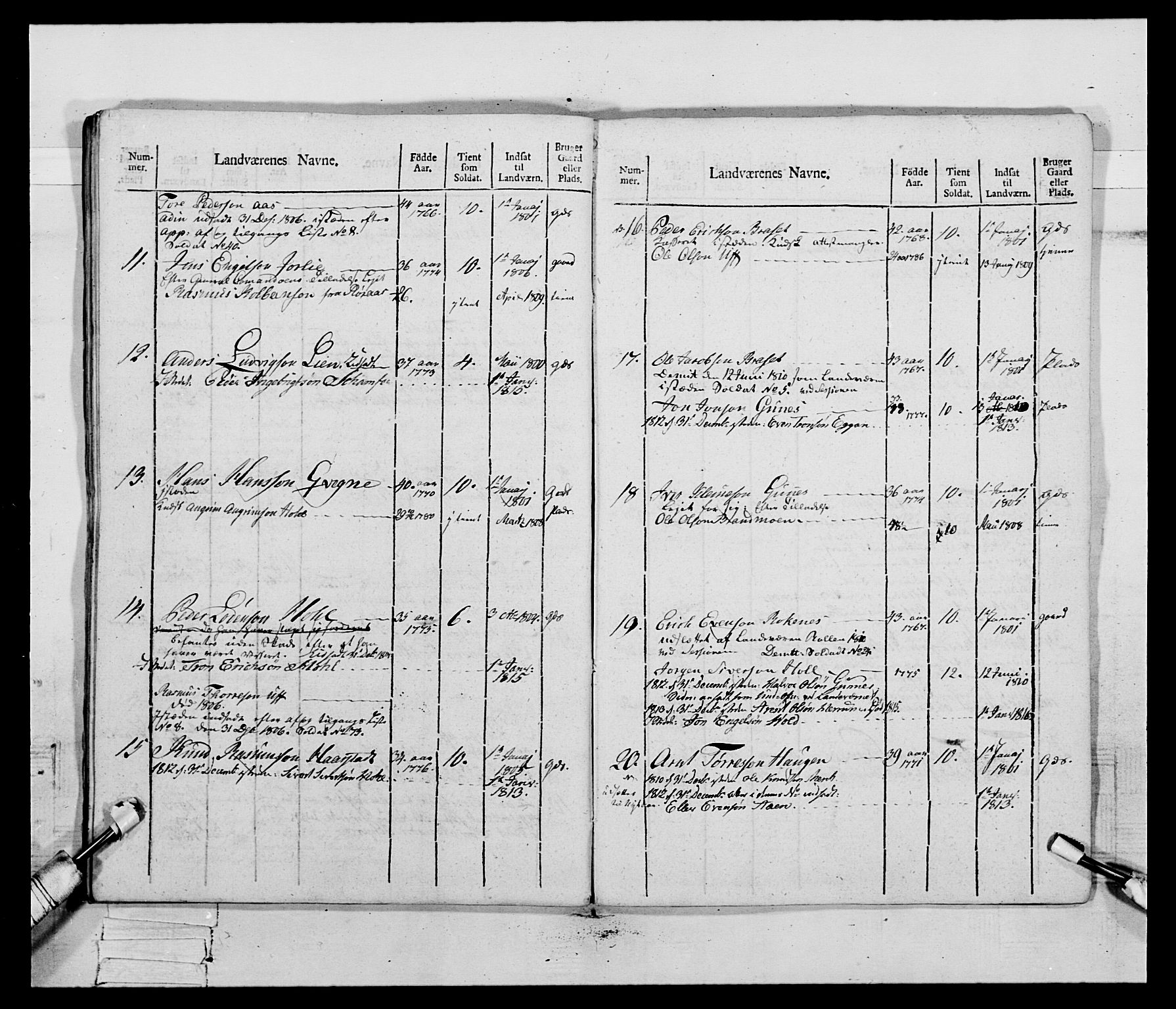 Generalitets- og kommissariatskollegiet, Det kongelige norske kommissariatskollegium, AV/RA-EA-5420/E/Eh/L0083c: 2. Trondheimske nasjonale infanteriregiment, 1810, p. 175