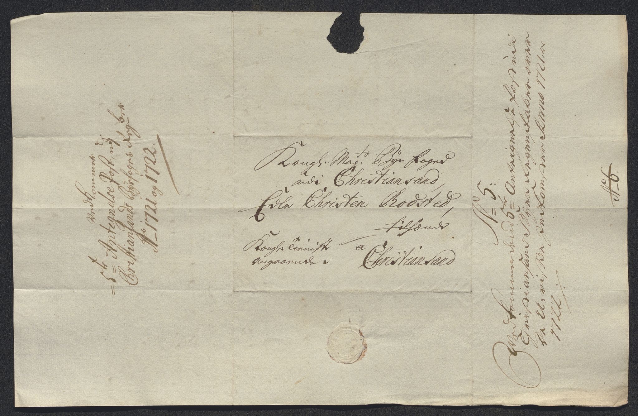 Rentekammeret inntil 1814, Reviderte regnskaper, Byregnskaper, AV/RA-EA-4066/R/Rm/L0286: [M19] Sikt og sakefall, 1719-1727, p. 198