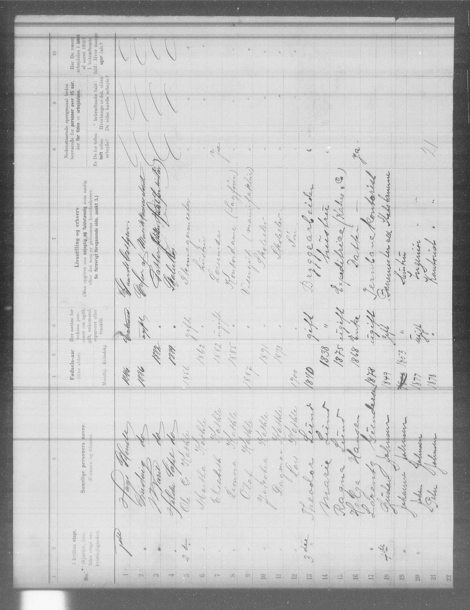 OBA, Municipal Census 1902 for Kristiania, 1902, p. 7722