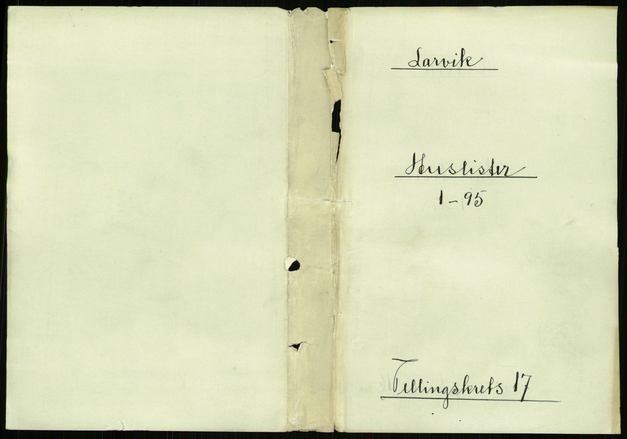 RA, 1891 census for 0707 Larvik, 1891, p. 1907