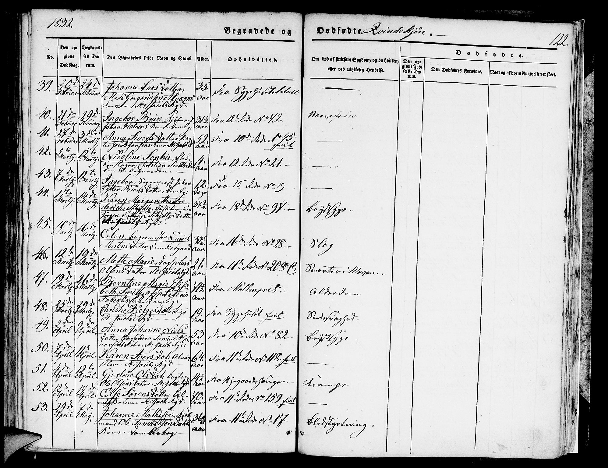 Domkirken sokneprestembete, AV/SAB-A-74801/H/Hab/L0006: Parish register (copy) no. A 6, 1827-1834, p. 122
