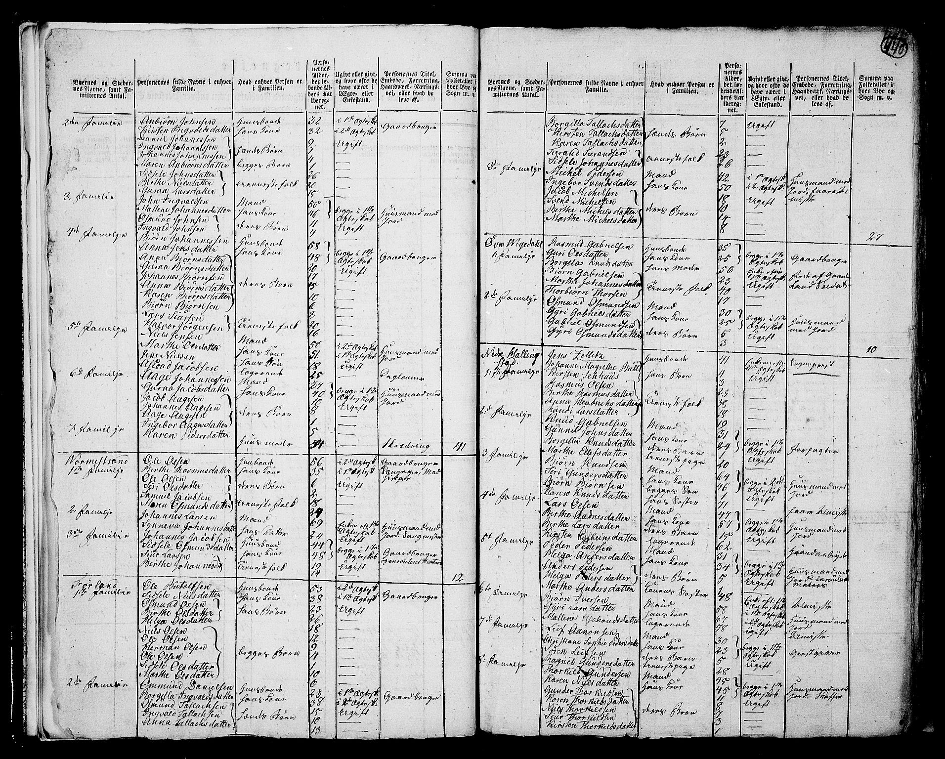 RA, 1801 census for 1157P Vikedal, 1801, p. 439b-440a