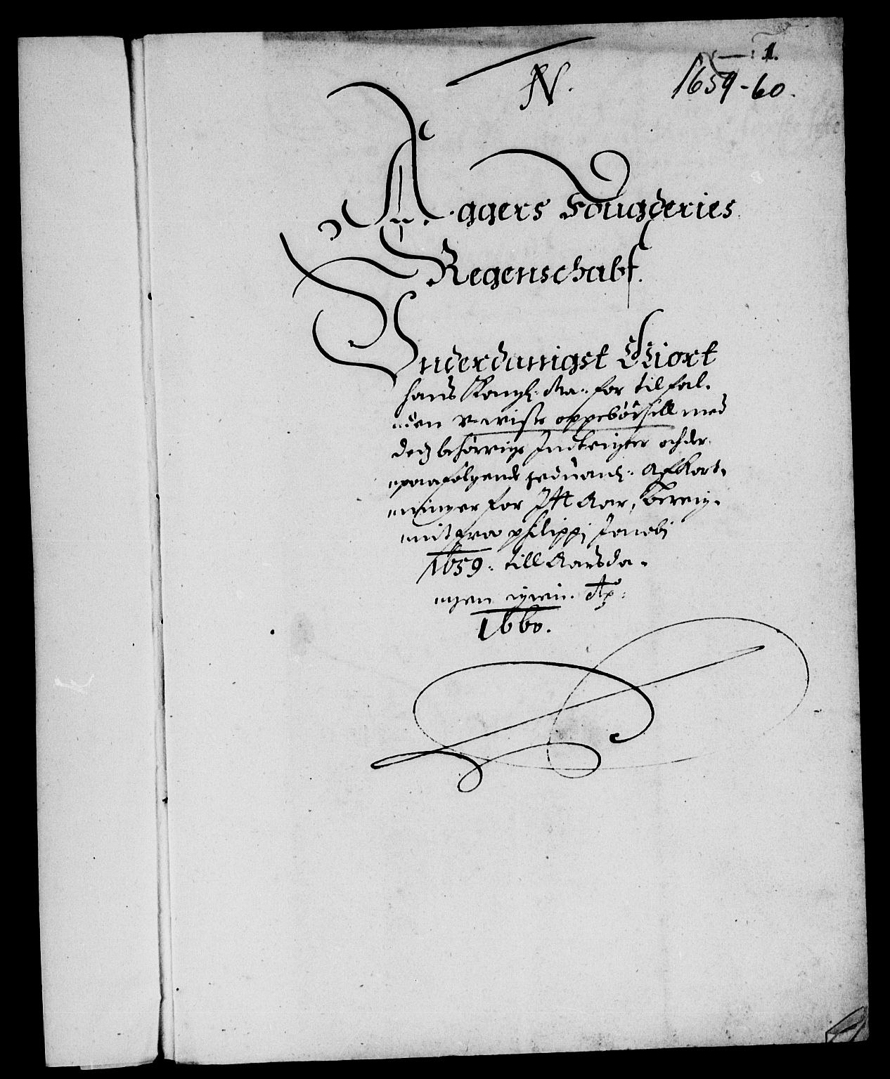 Rentekammeret inntil 1814, Reviderte regnskaper, Lensregnskaper, RA/EA-5023/R/Rb/Rba/L0251: Akershus len, 1659-1660